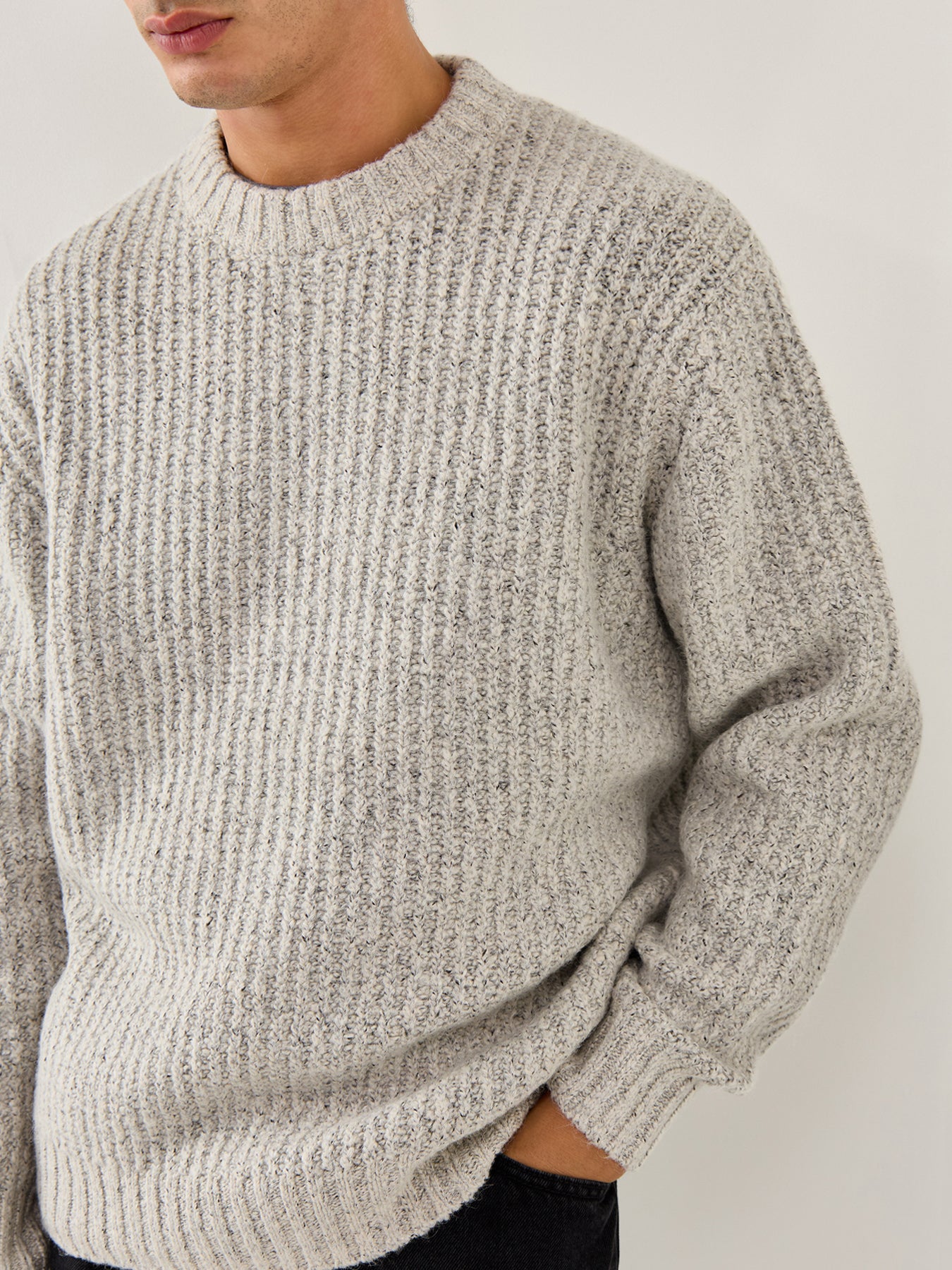 Bowery Knit Crew Neck Sea Salt