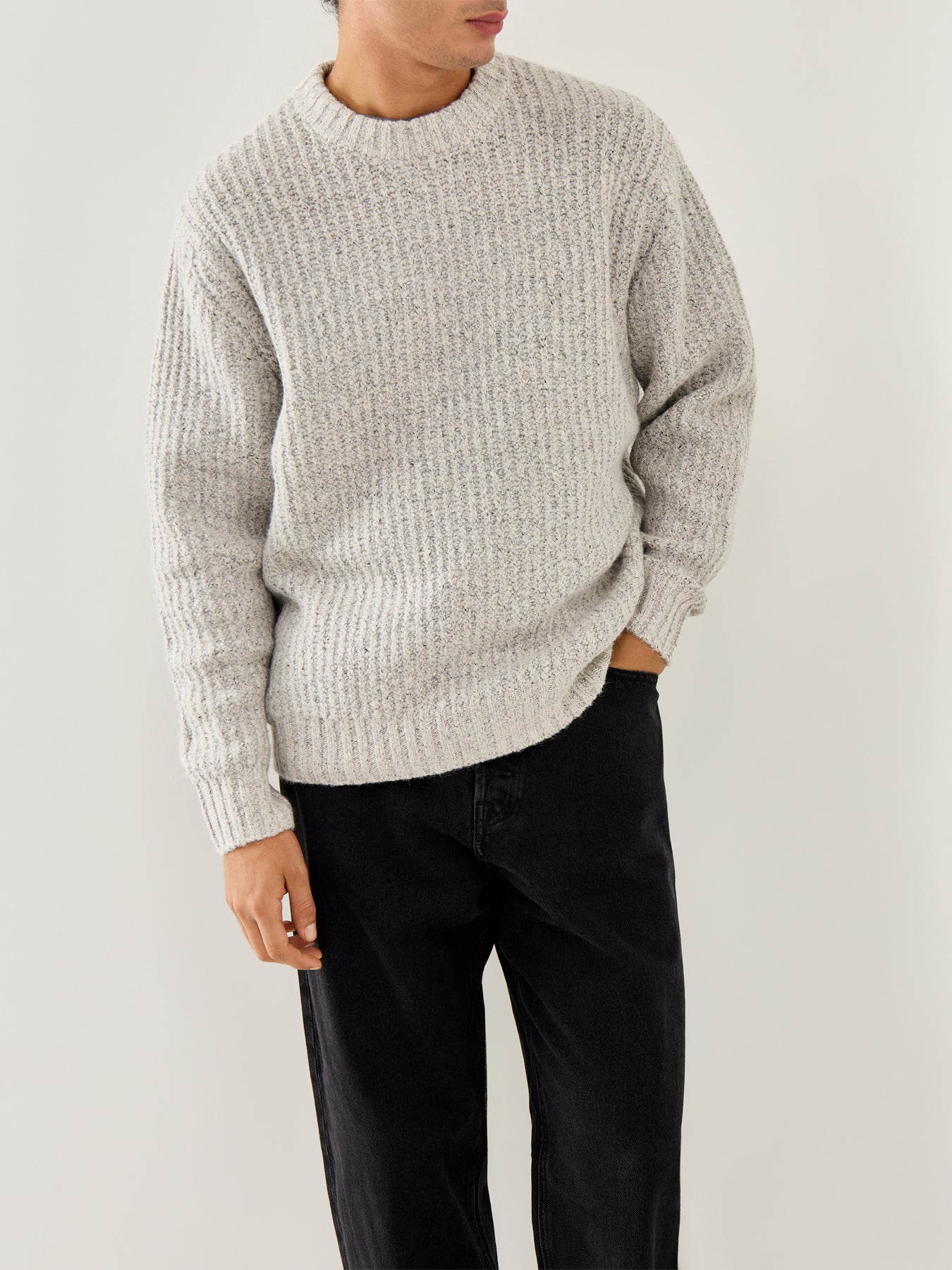 Bowery Knit Crew Neck Sea Salt