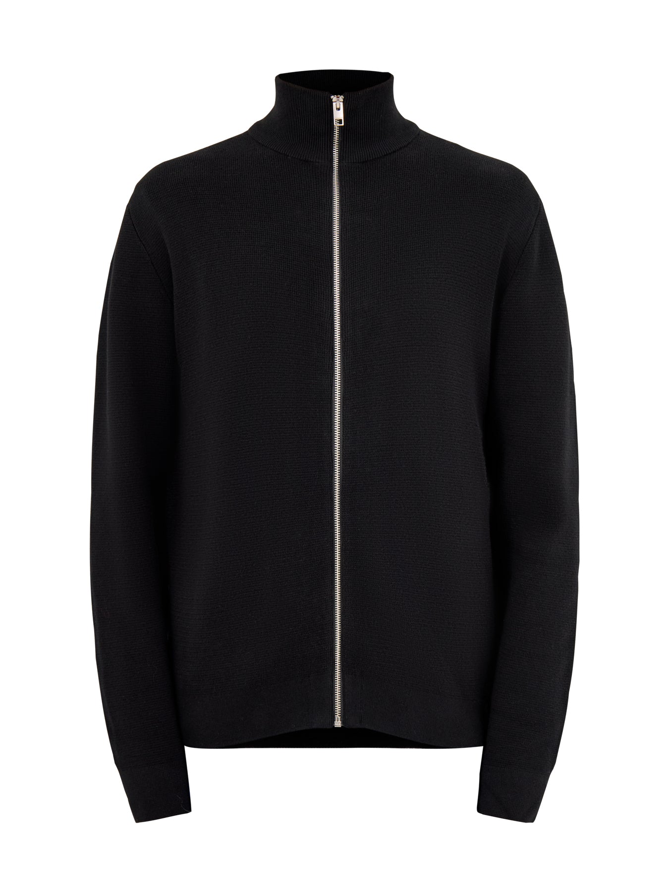 Milano Stitch High Neck Cardigan Black