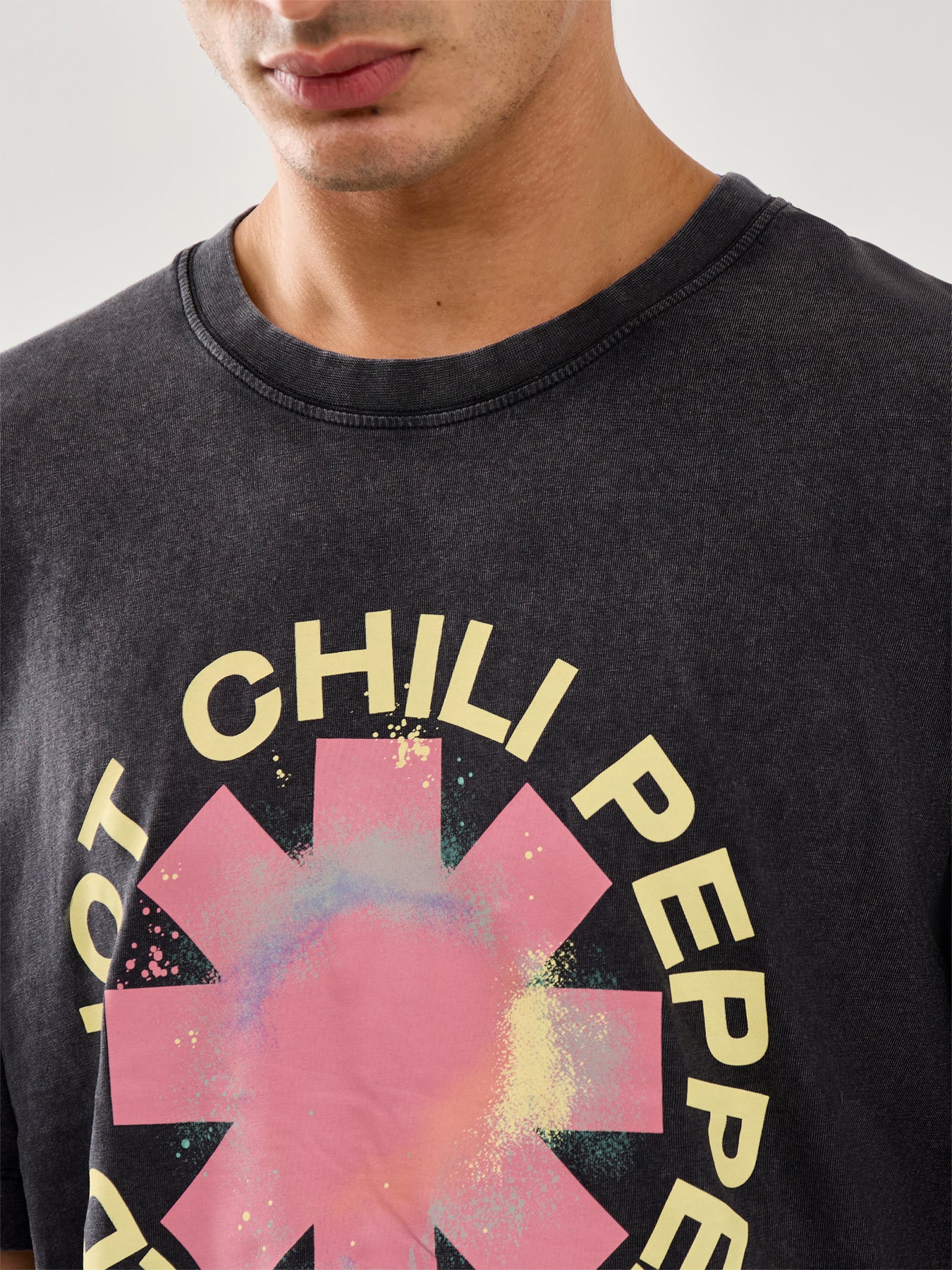 Red Hot Crew Neck T-Shirt Black