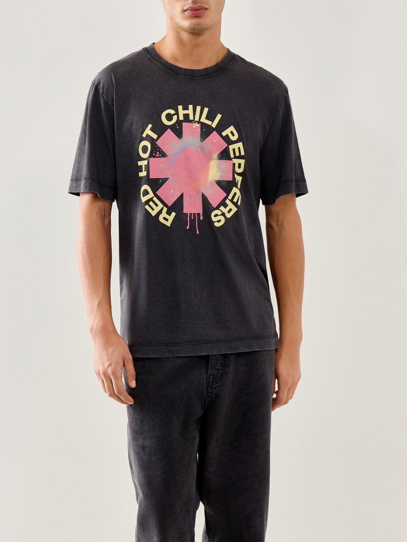 Red Hot Crew Neck T-Shirt Black