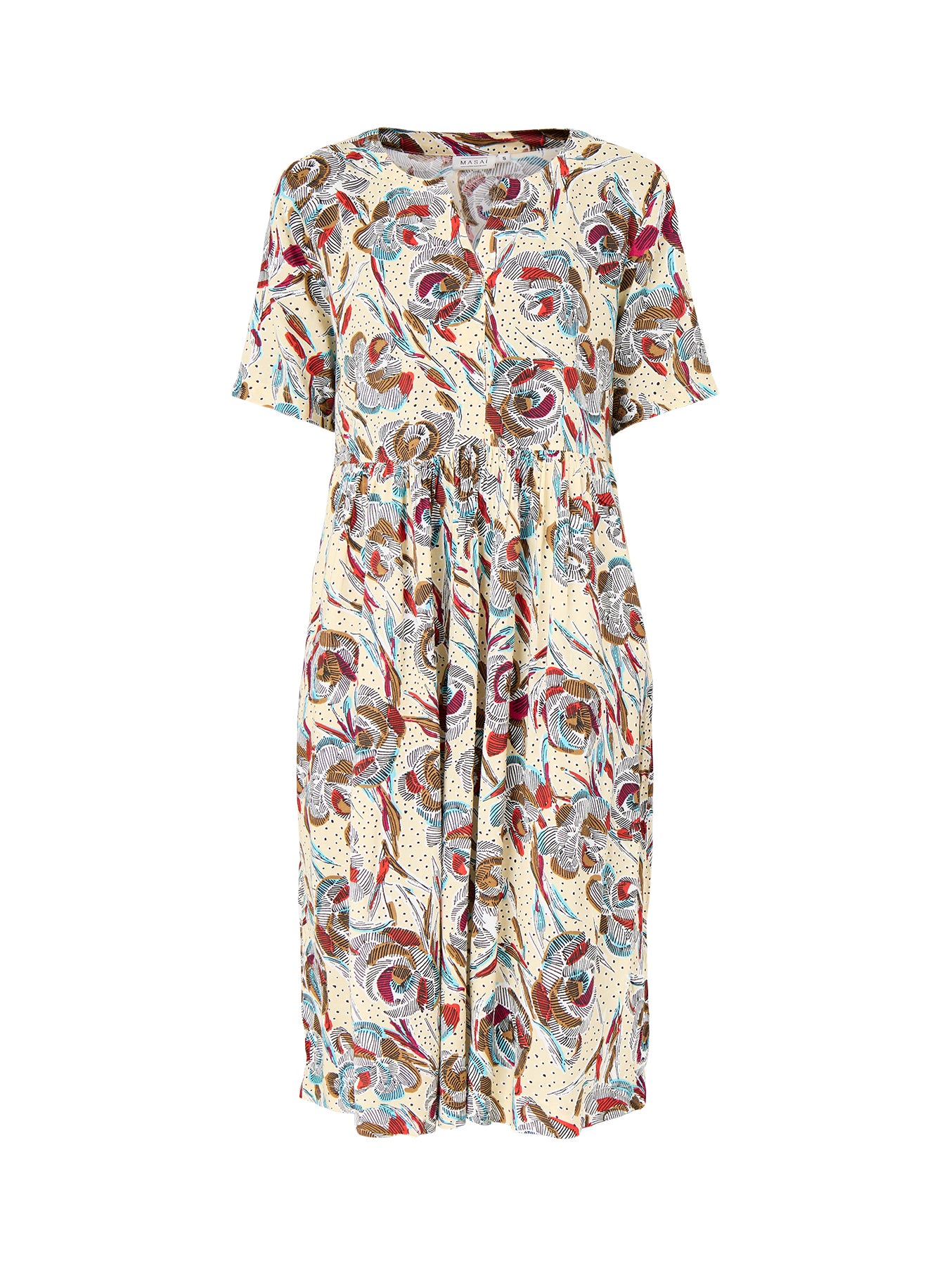 Neolina 1/2 Sleeve Printed Dress