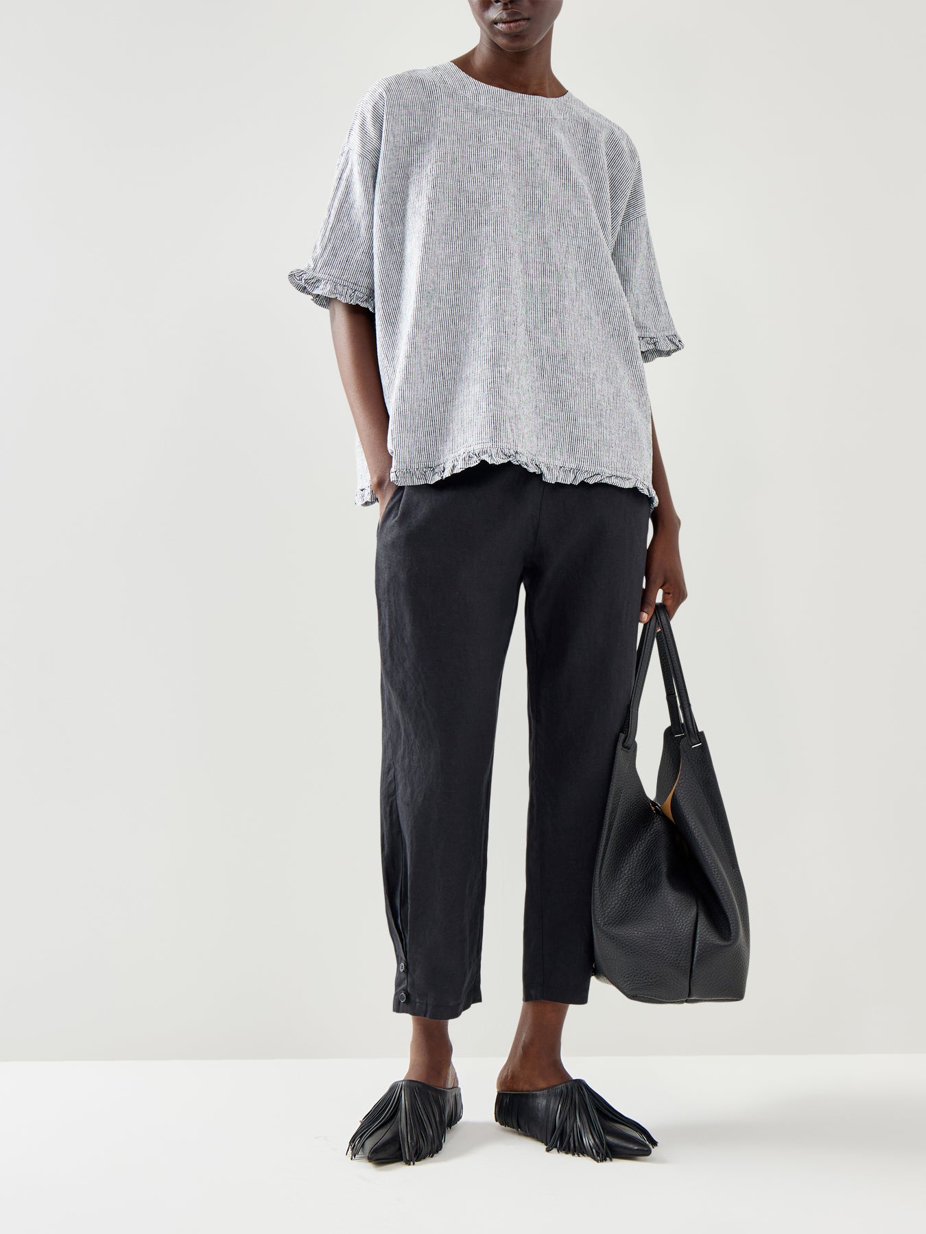 Dreuma Linen Mix Stripe Top