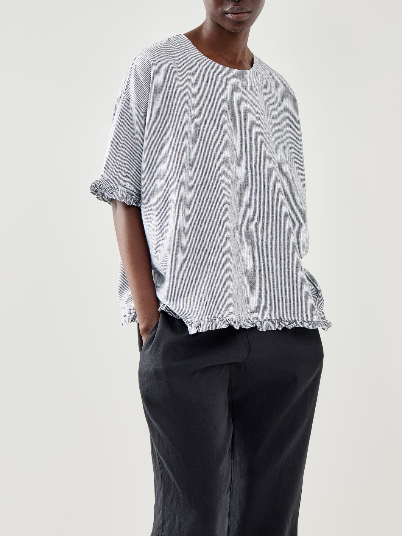 Dreuma Linen Mix Stripe Top