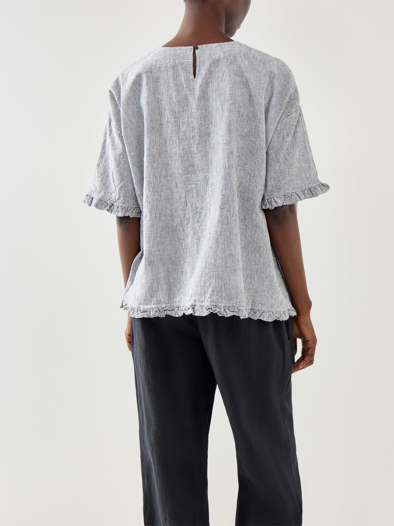 Dreuma Linen Mix Stripe Top
