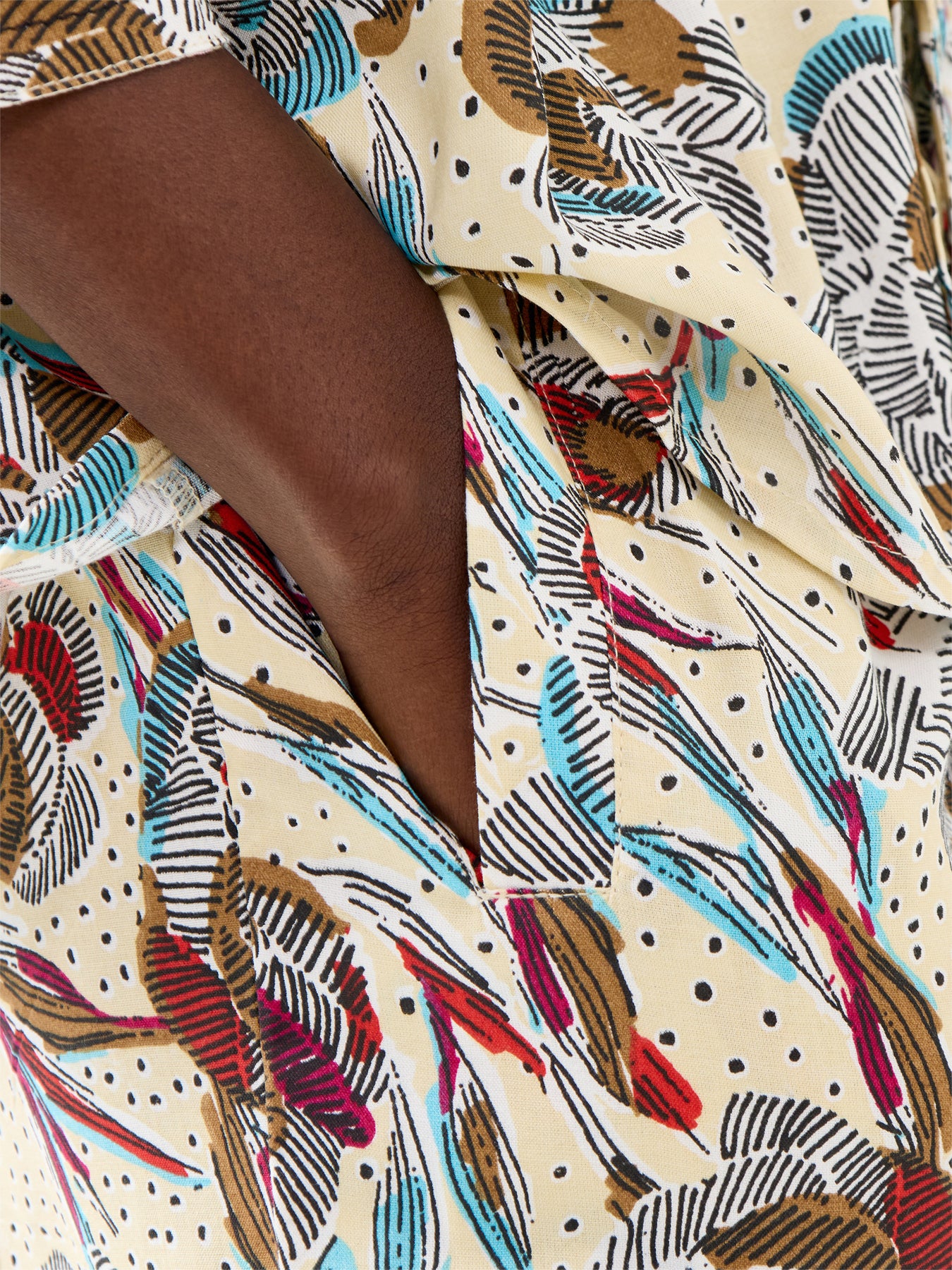 Penilla Printed Cuffed Leg Trousers