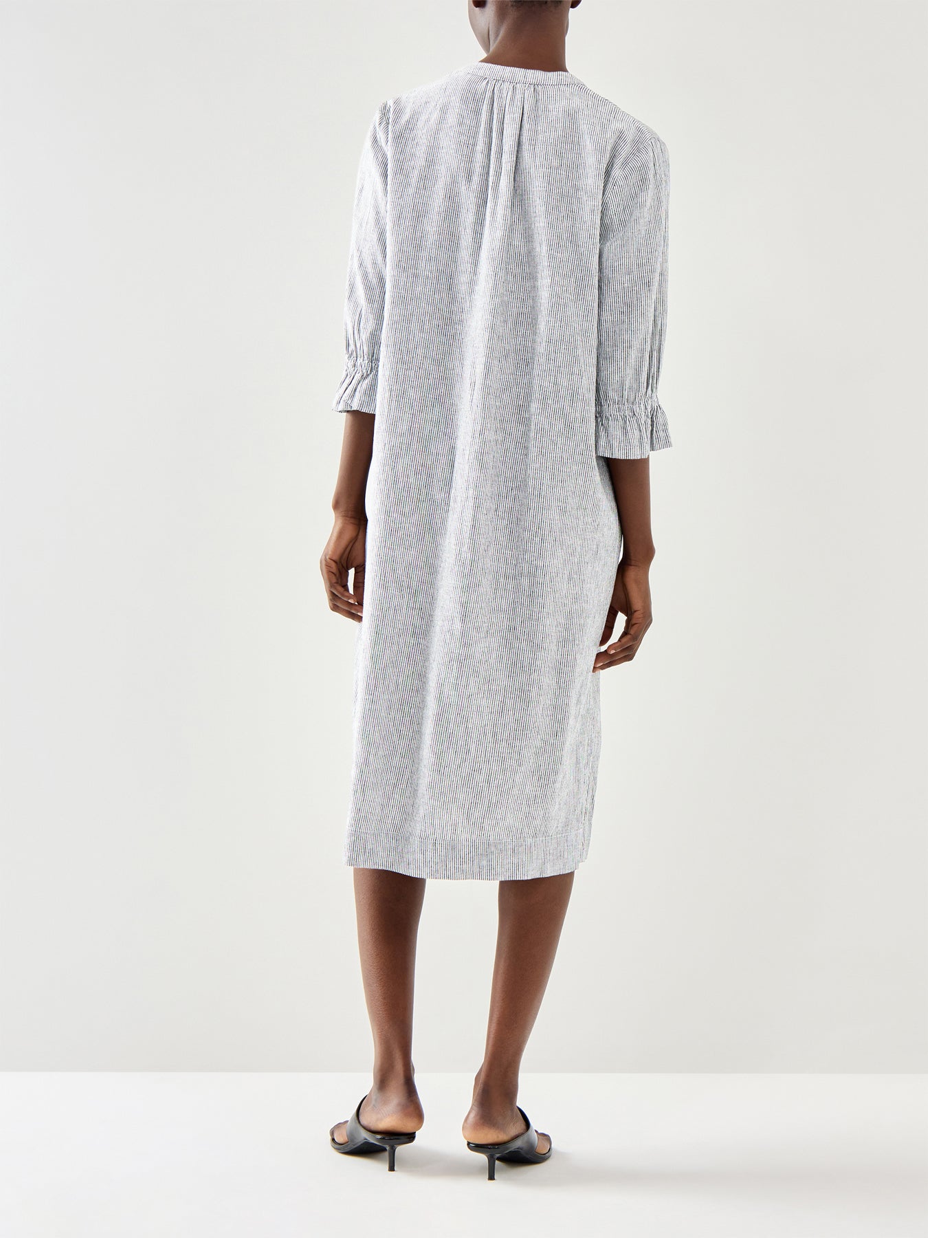 Natalia Linen Mix Stripe Dress