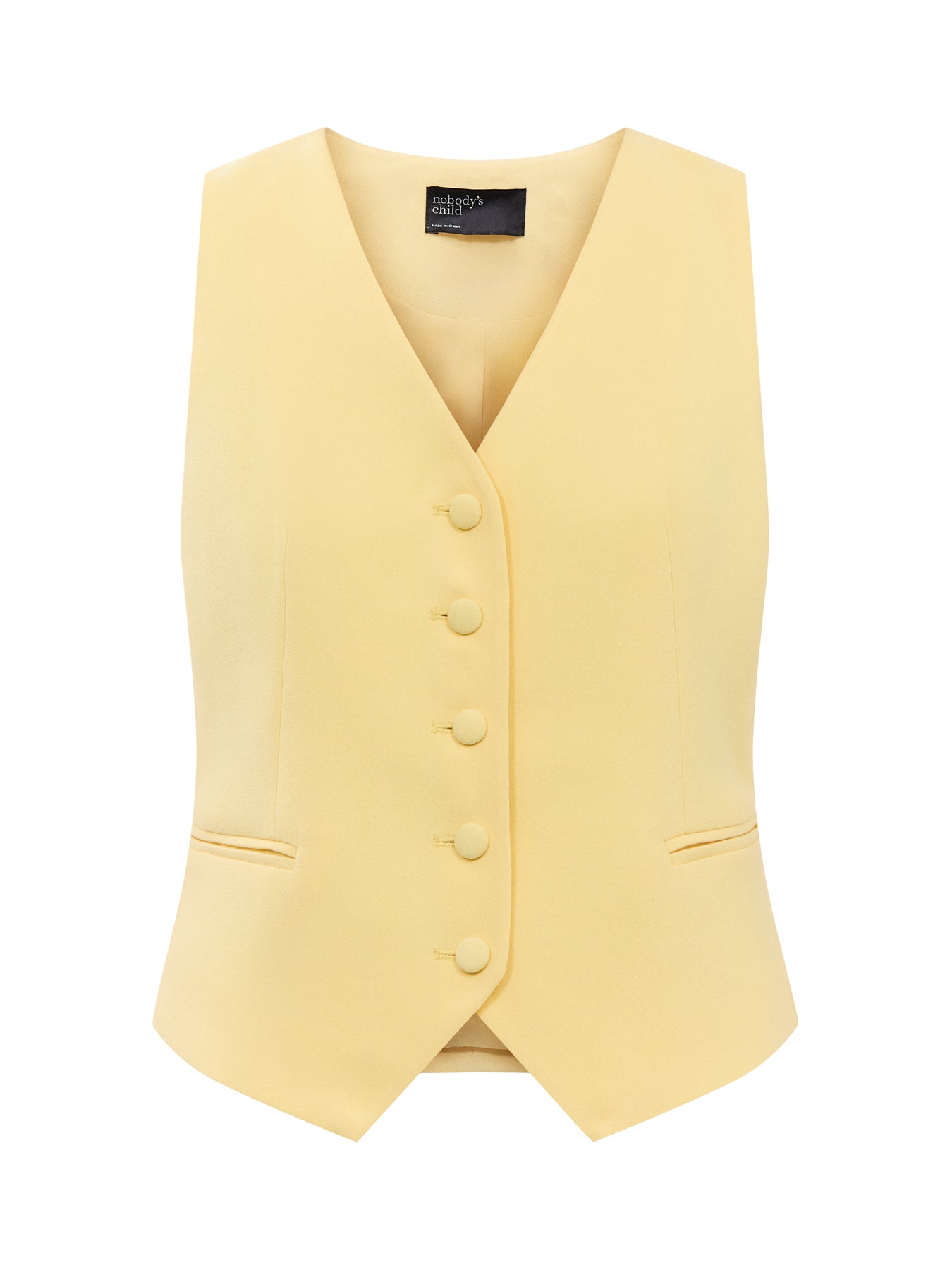 Butter Yellow Tailored Waistcoat