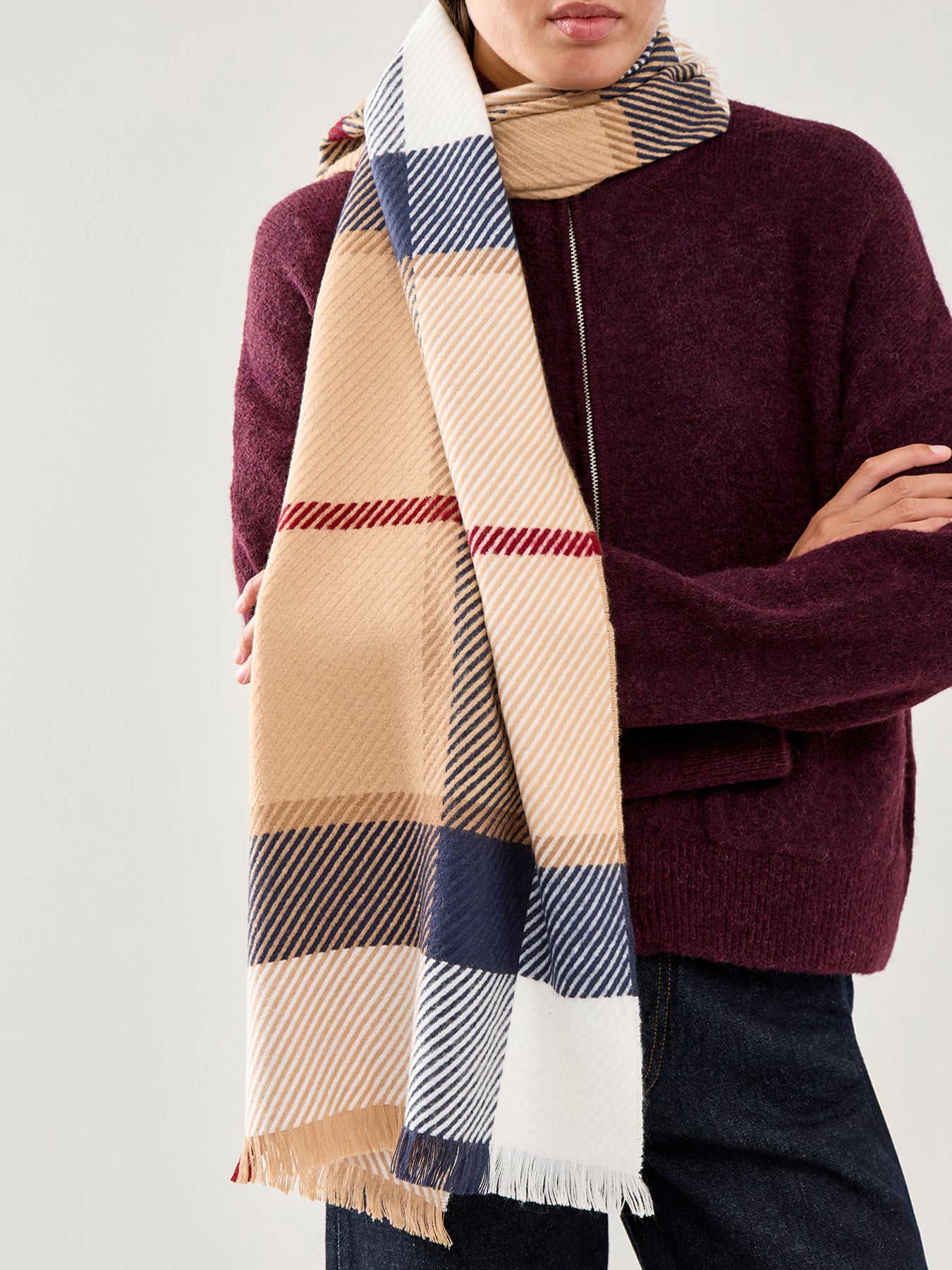 Blair Tartan Scarf Hessian Tartan