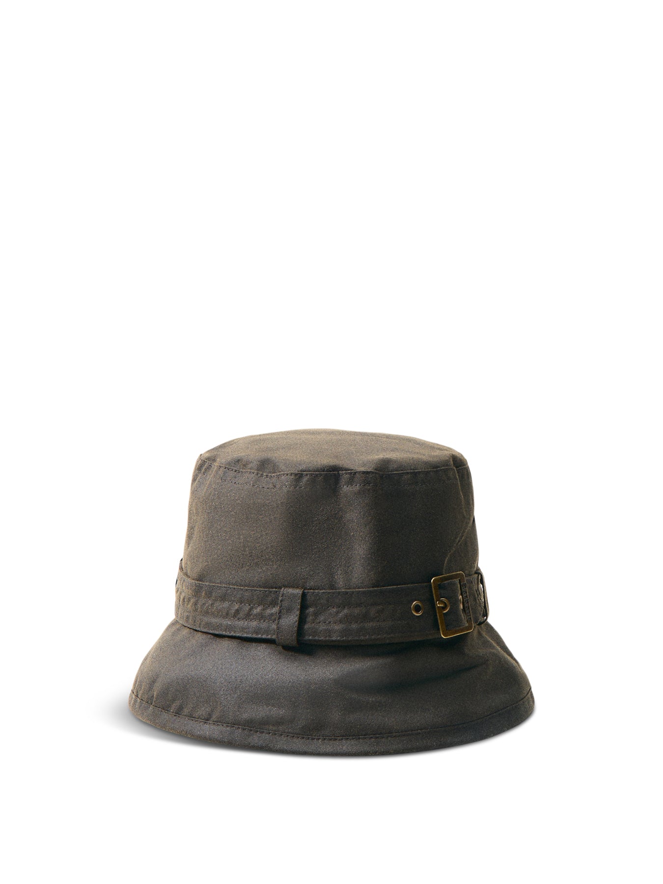 Kelso Wax Belted Bucket Hat Olive