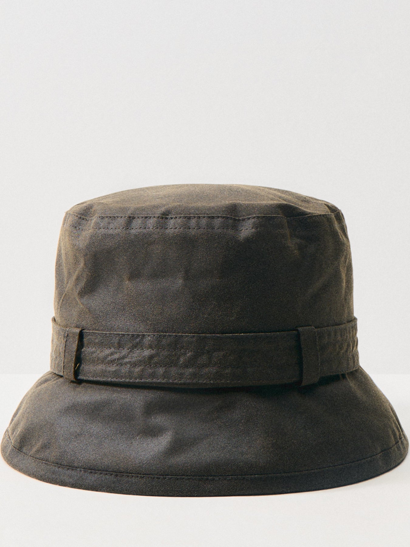 Kelso Wax Belted Bucket Hat Olive