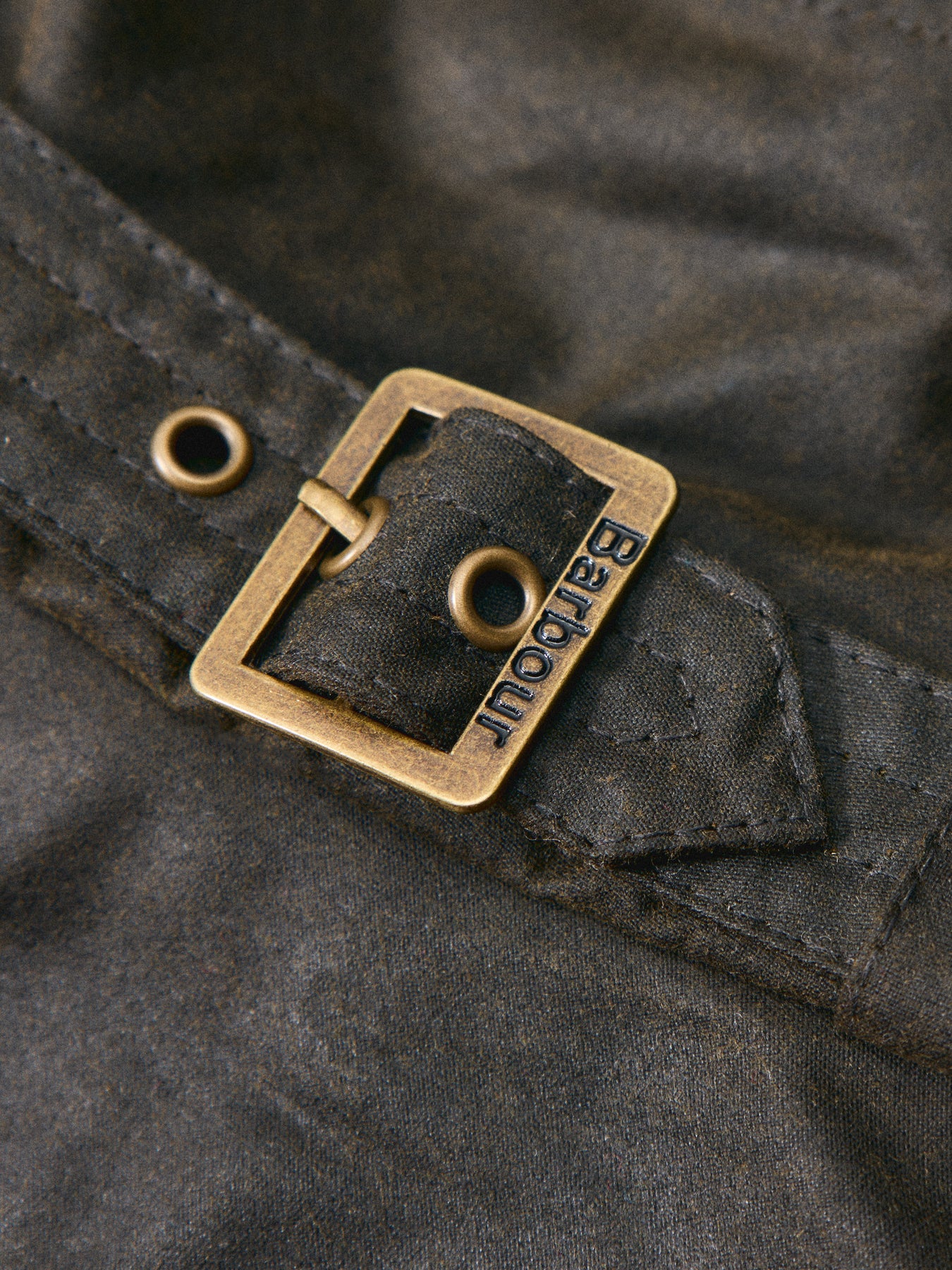 Kelso Wax Belted Bucket Hat Olive