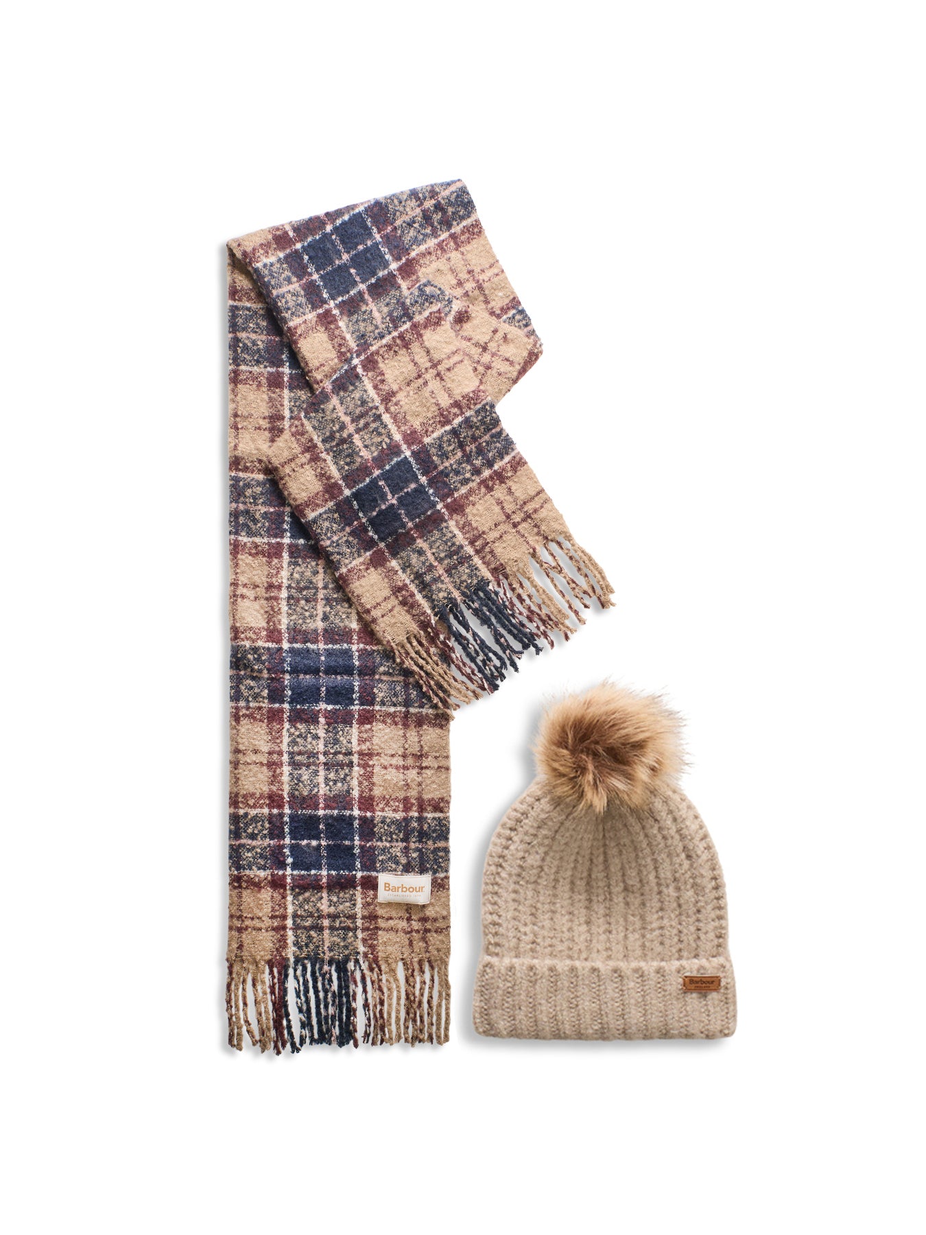 Saltburn Beanie and Scarf Set Gardenia
