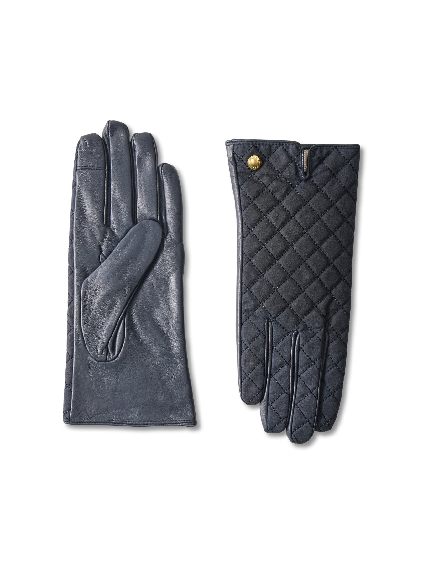 Scarlet Leather Gloves Navy