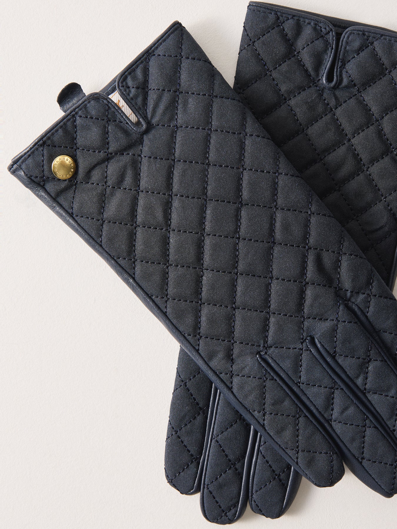 Scarlet Leather Gloves Navy