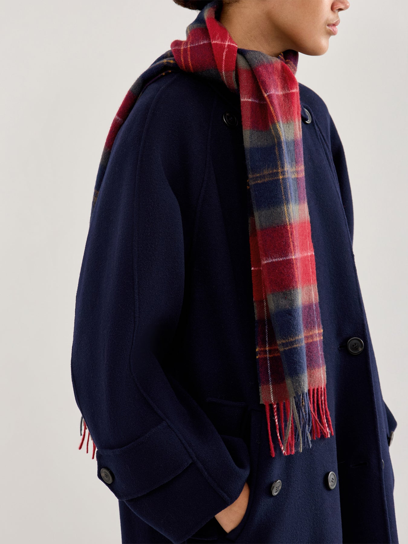 Barbour Tartan Scarf Winterberry Tartan