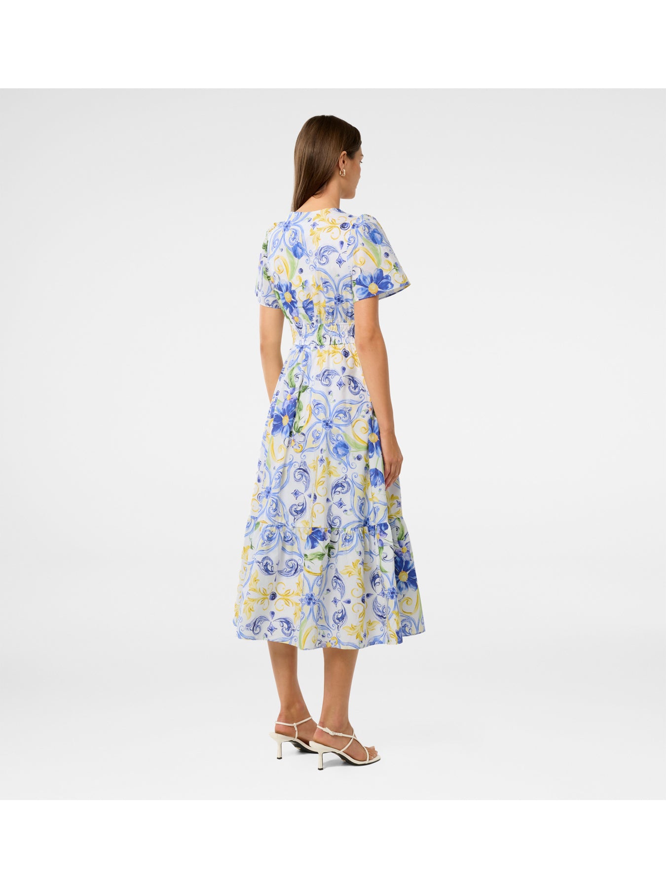 Eleanor Cotton Short Sleeves Midi Dress