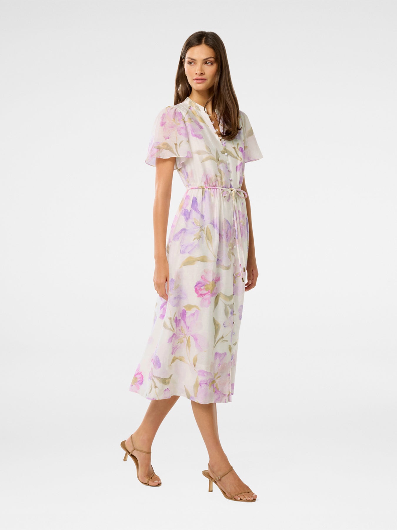 Melissa Puff Sleeves Shirt Midi Dress