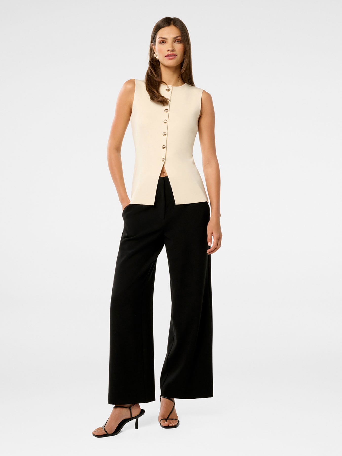 Lauren Button Through Waistcoat