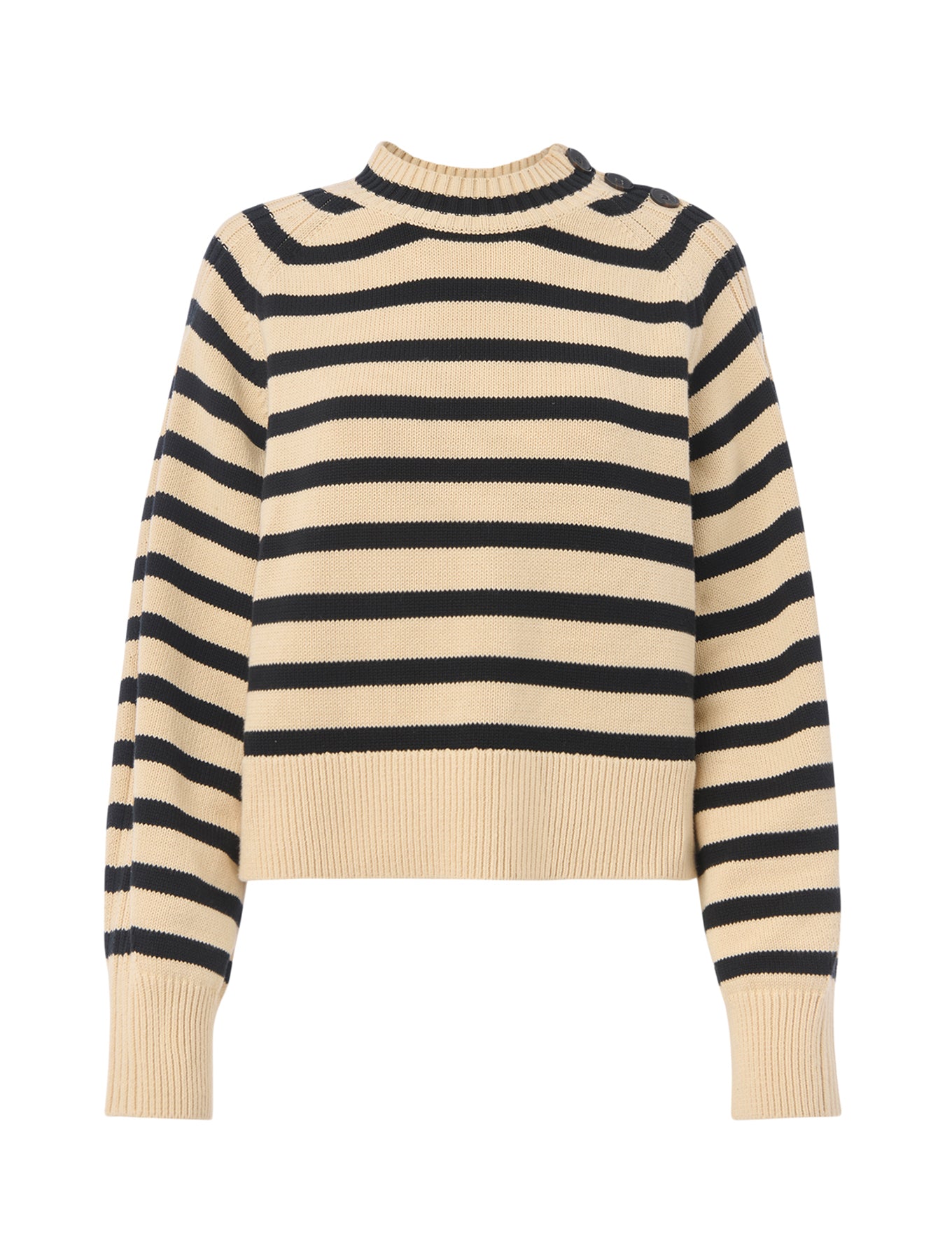 Stripe Detail Cotton Knit