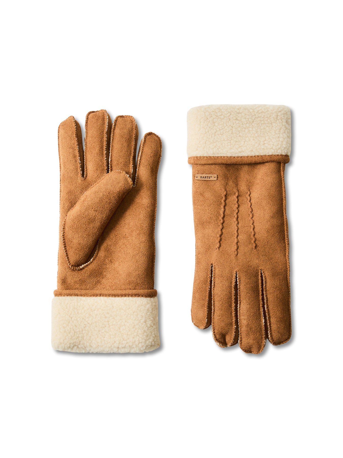 Yokam Borg Trim Gloves Brown