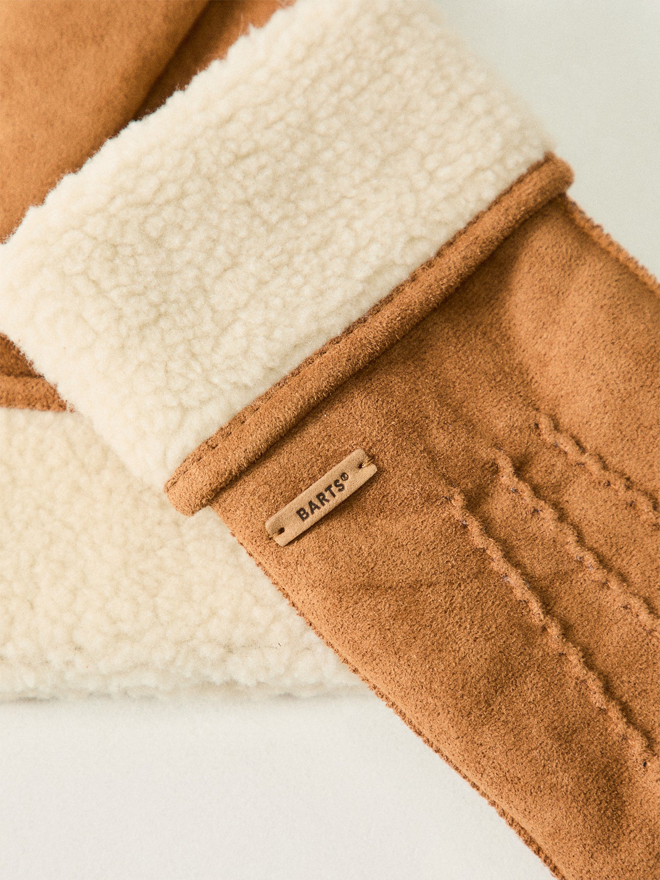 Yokam Borg Trim Gloves Brown