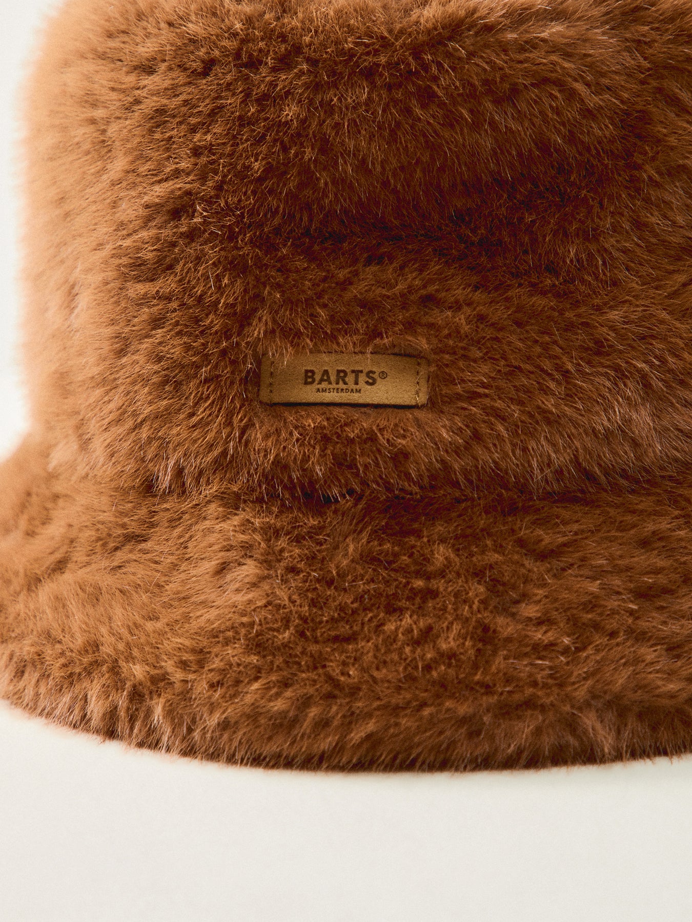 Bretia Faux Fur Bucket Hat Brown