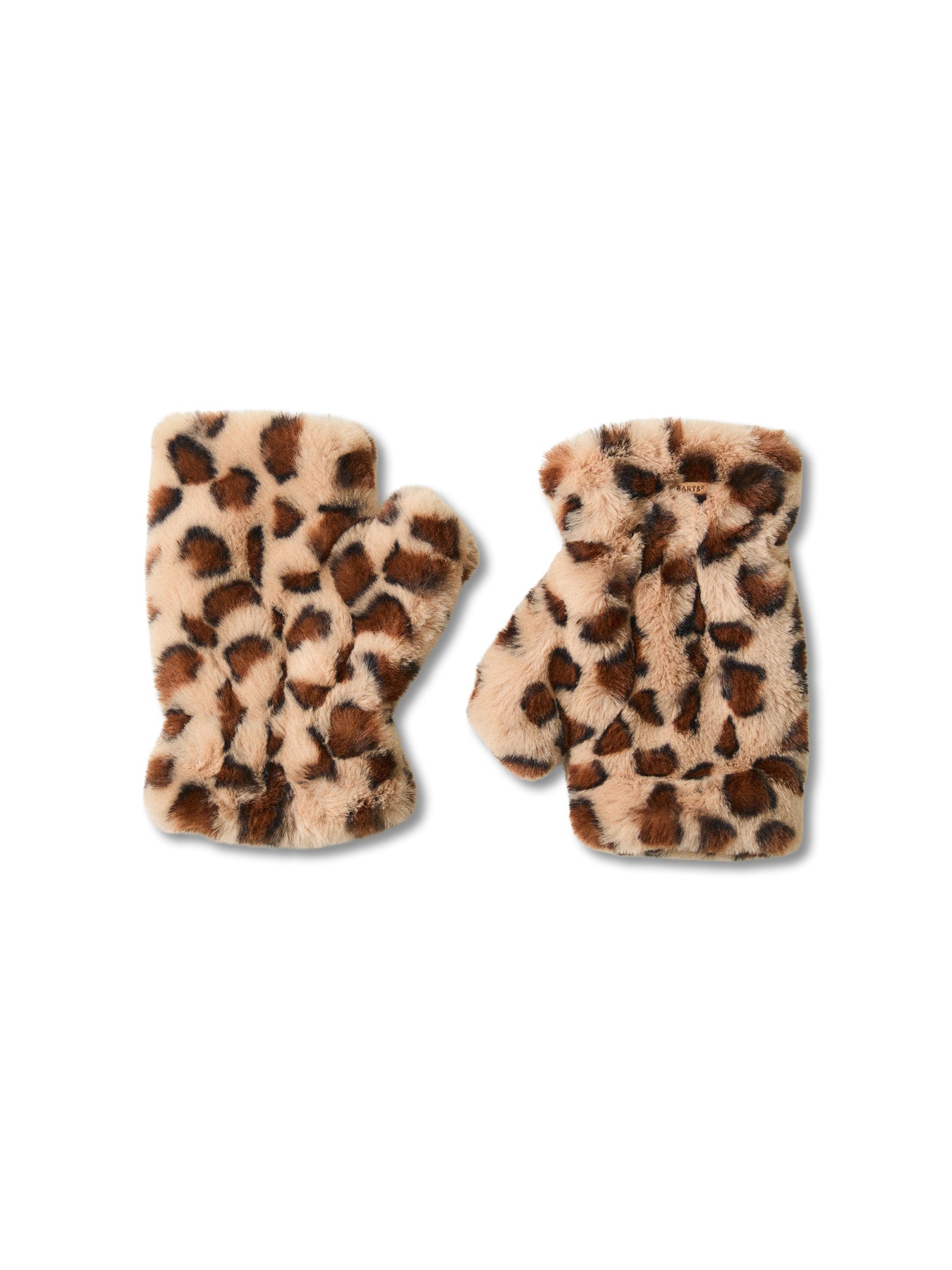 Britamu Faux Fur Fingerless Gloves Leo