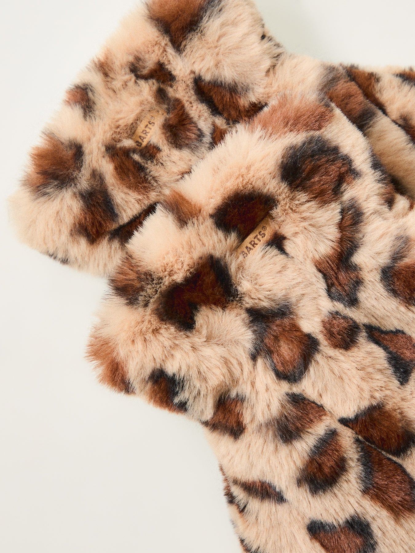 Britamu Faux Fur Fingerless Gloves Leo