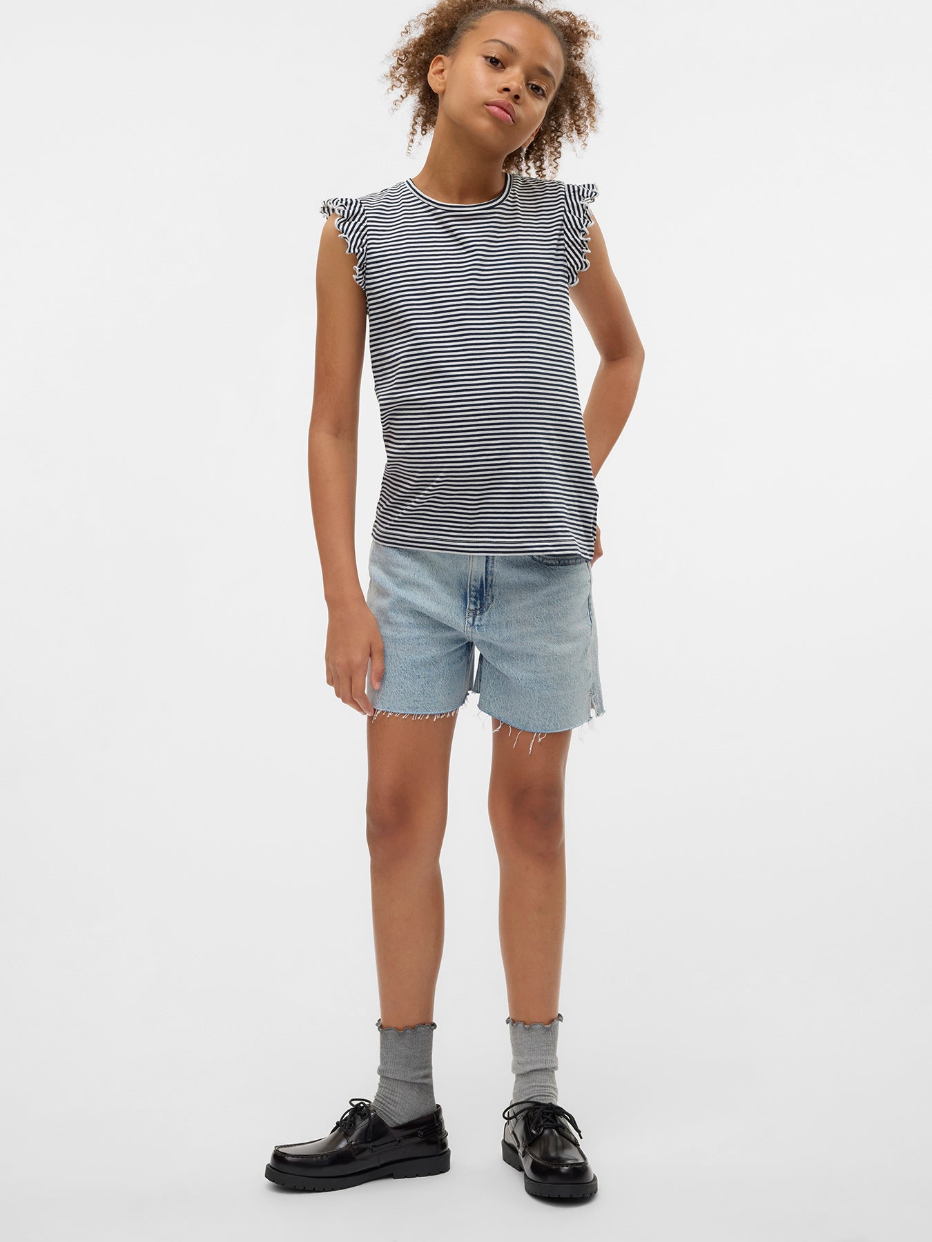 Frida Denim Shorts Light Blue