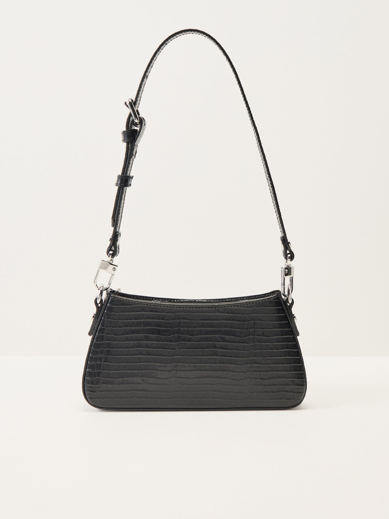 Tasha Mini Croc Embossed Shoulder Phone Bag