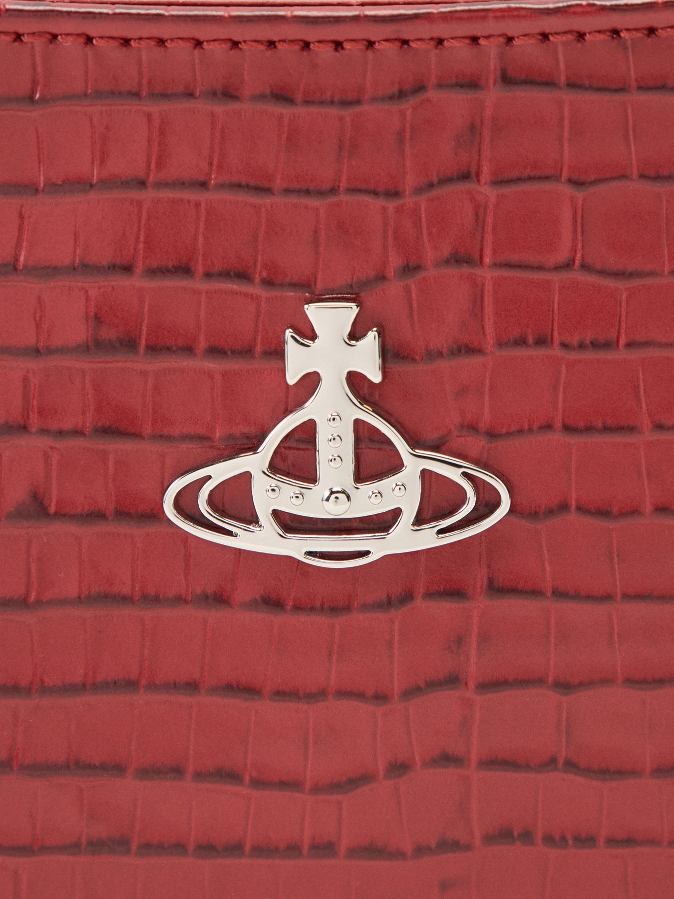 Tasha Mini Croc Embossed Shoulder Phone Bag Red