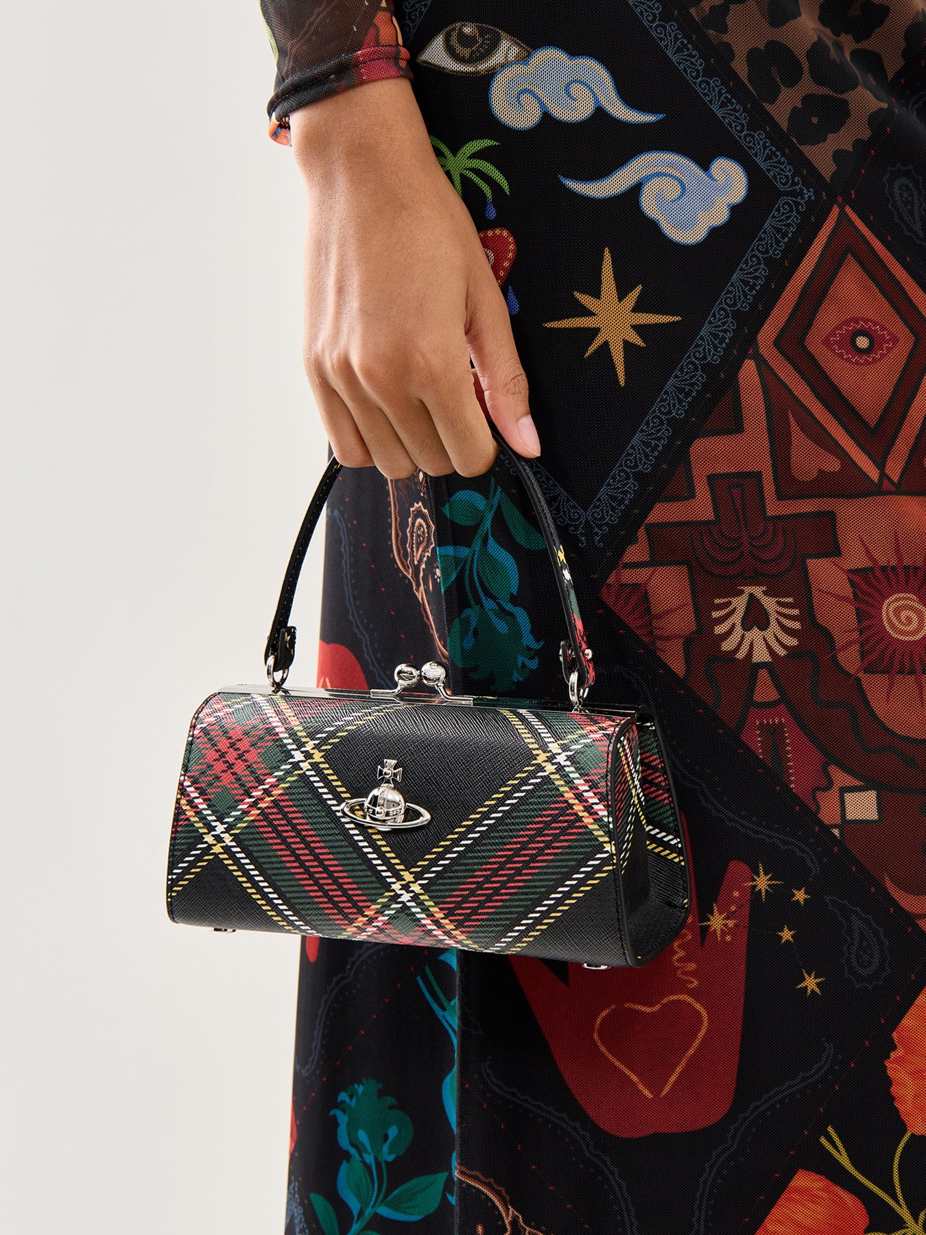 Doll Xl Frame Purse Chelong Sleevesea Tartan