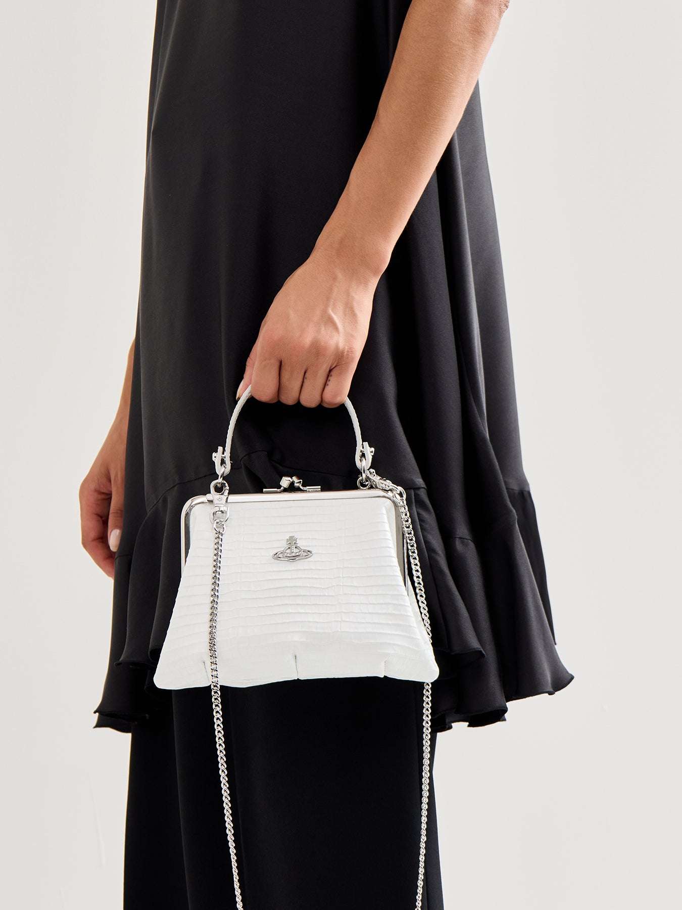 Granny Purse Mini Croc Embossed