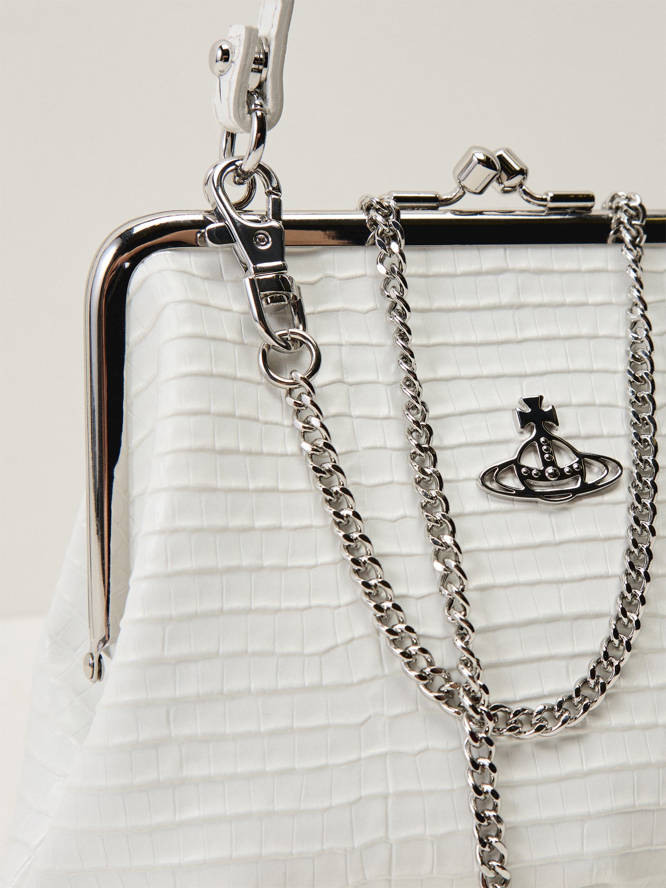 Granny Purse Mini Croc Embossed