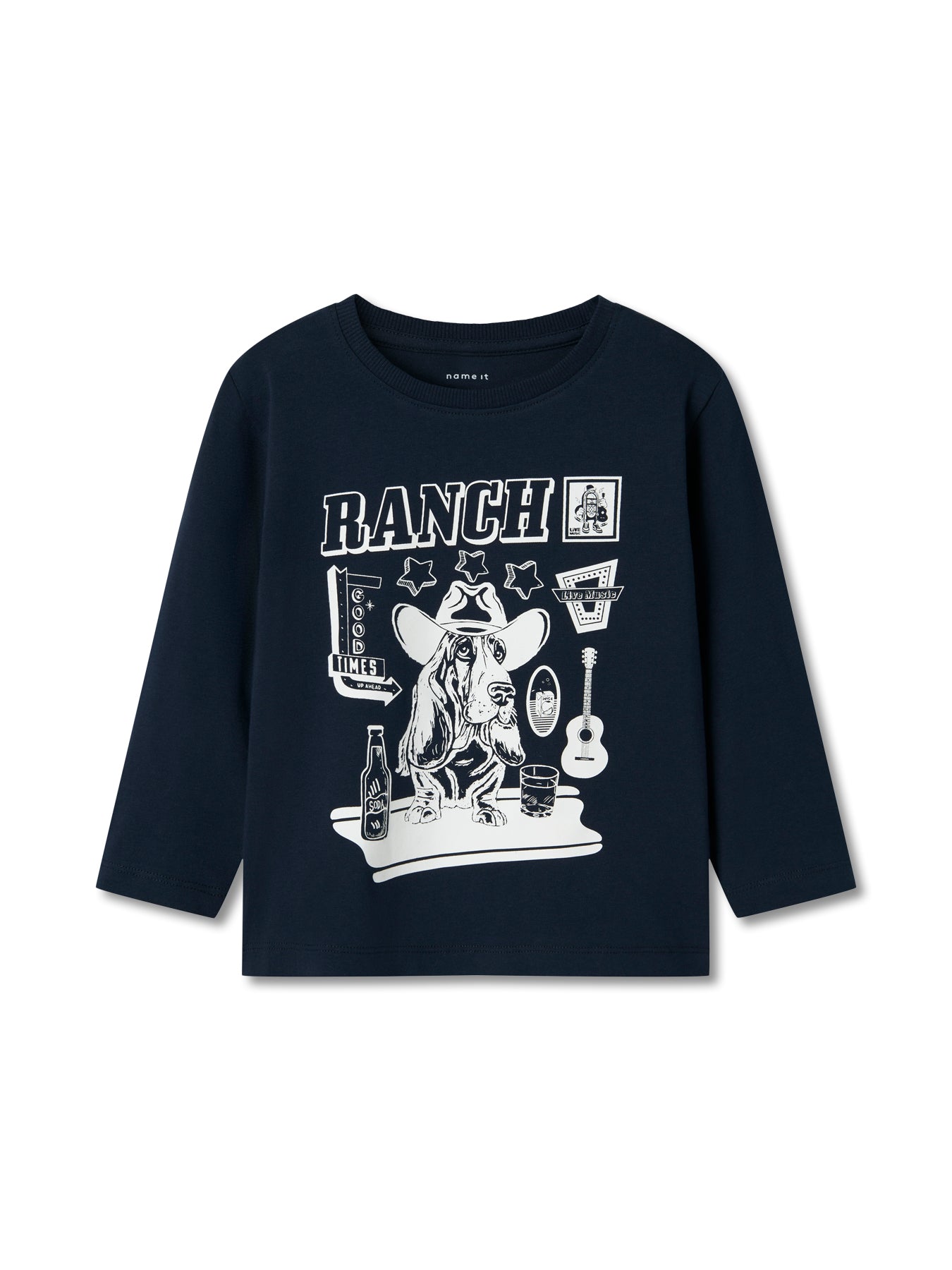 Kyle Long Sleeve T-Shirt Navy Blazer