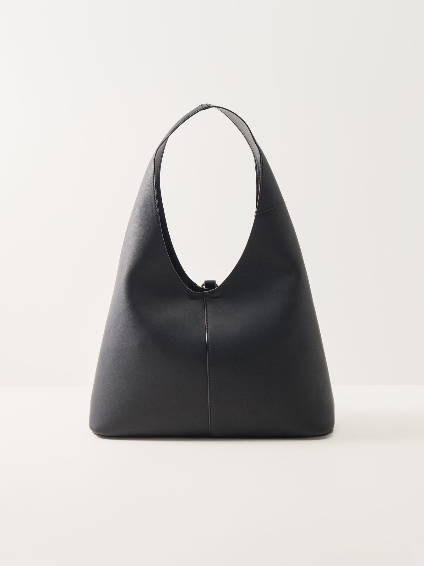 Zipped Hobo Bag Black