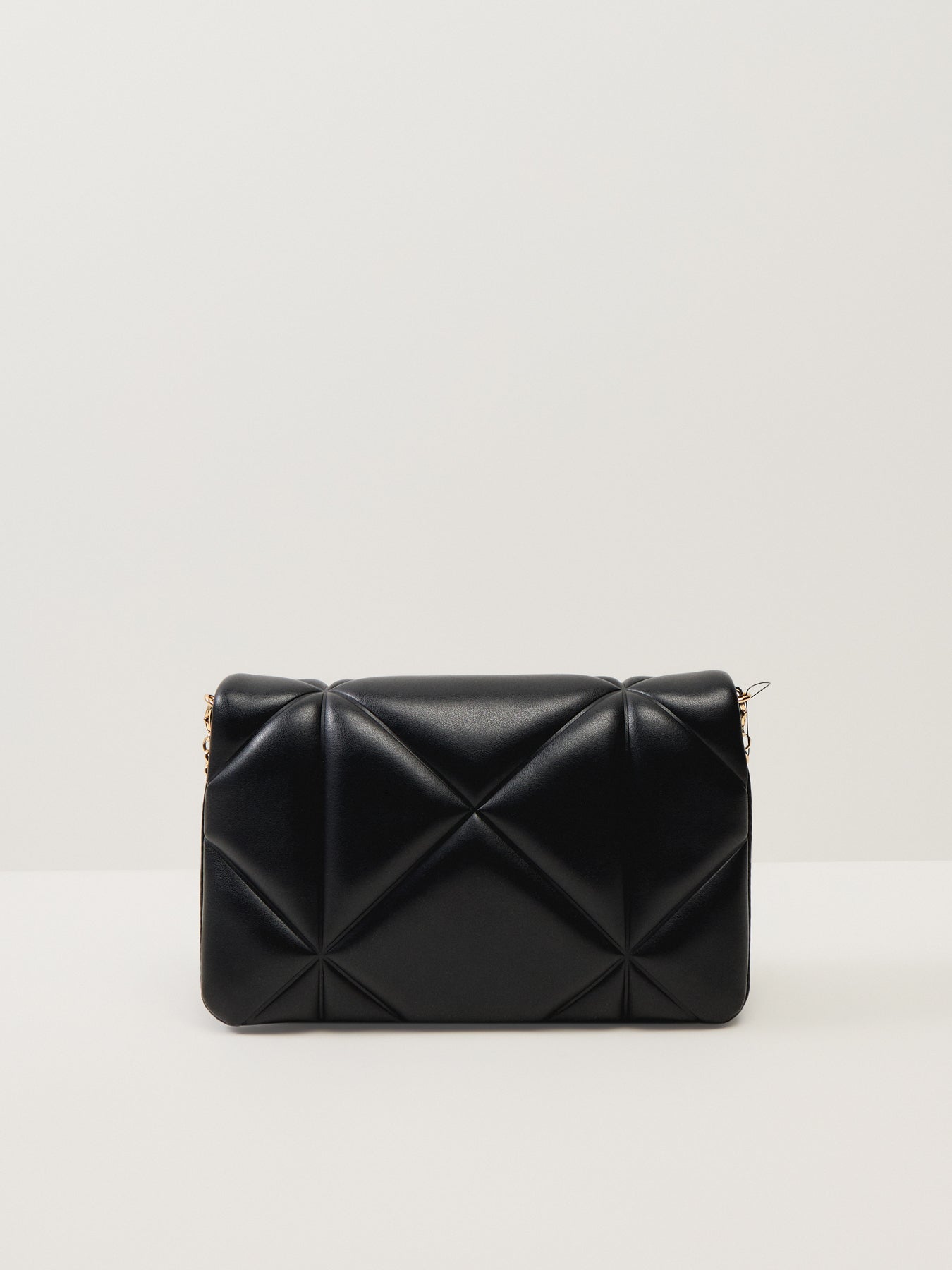 Embossed Quilt Chain Crossbody Bag