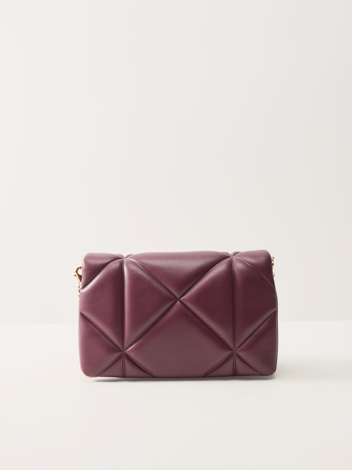 Quilted Chain Crossbody Bag Red