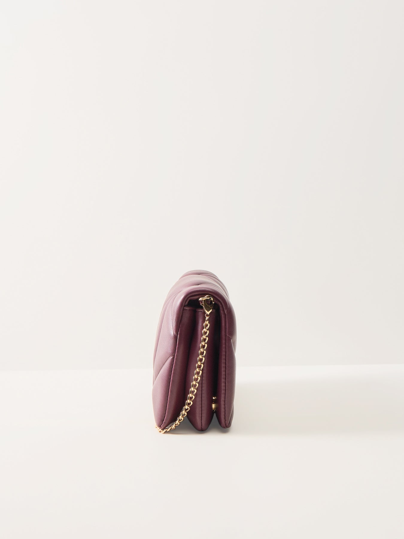 Quilted Chain Crossbody Bag Red