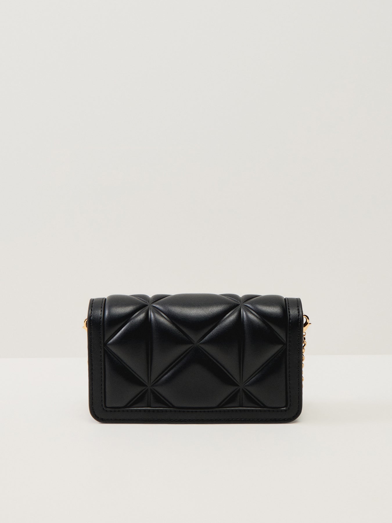 Embossed Quilt Mini Crossbody Wallet