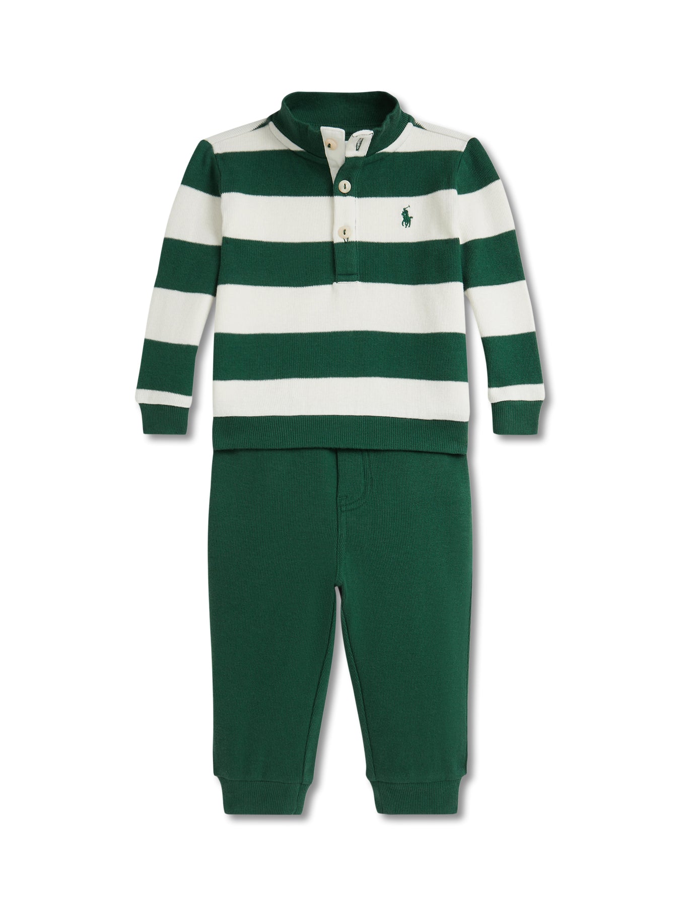 Knit 2 Piece Clothing Set Green