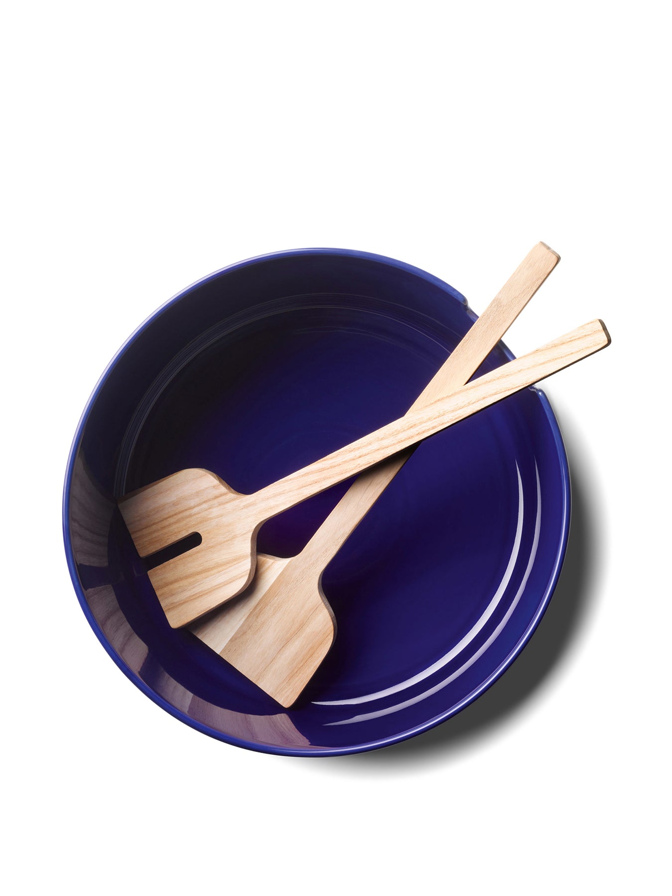 Collective Salad Bowl and Ash Servers Cobalt
