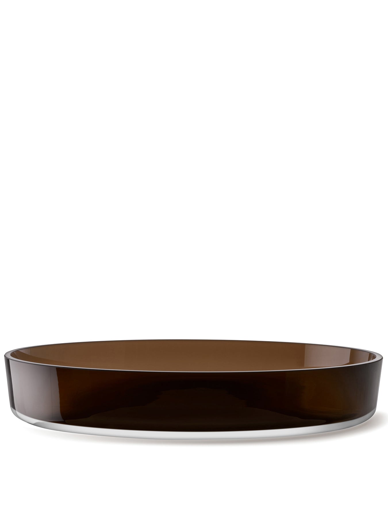 Brown Collective Glass Serving Bowl 35cm