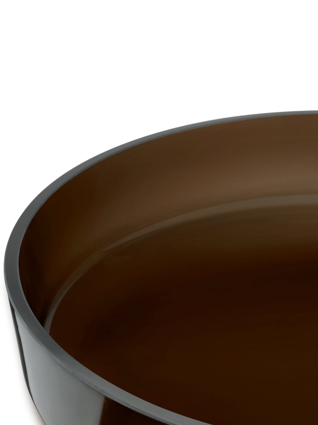 Brown Collective Glass Serving Bowl 35cm