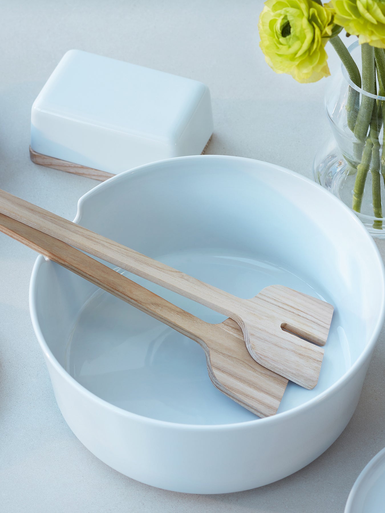 Collective Salad Bowl Servers White