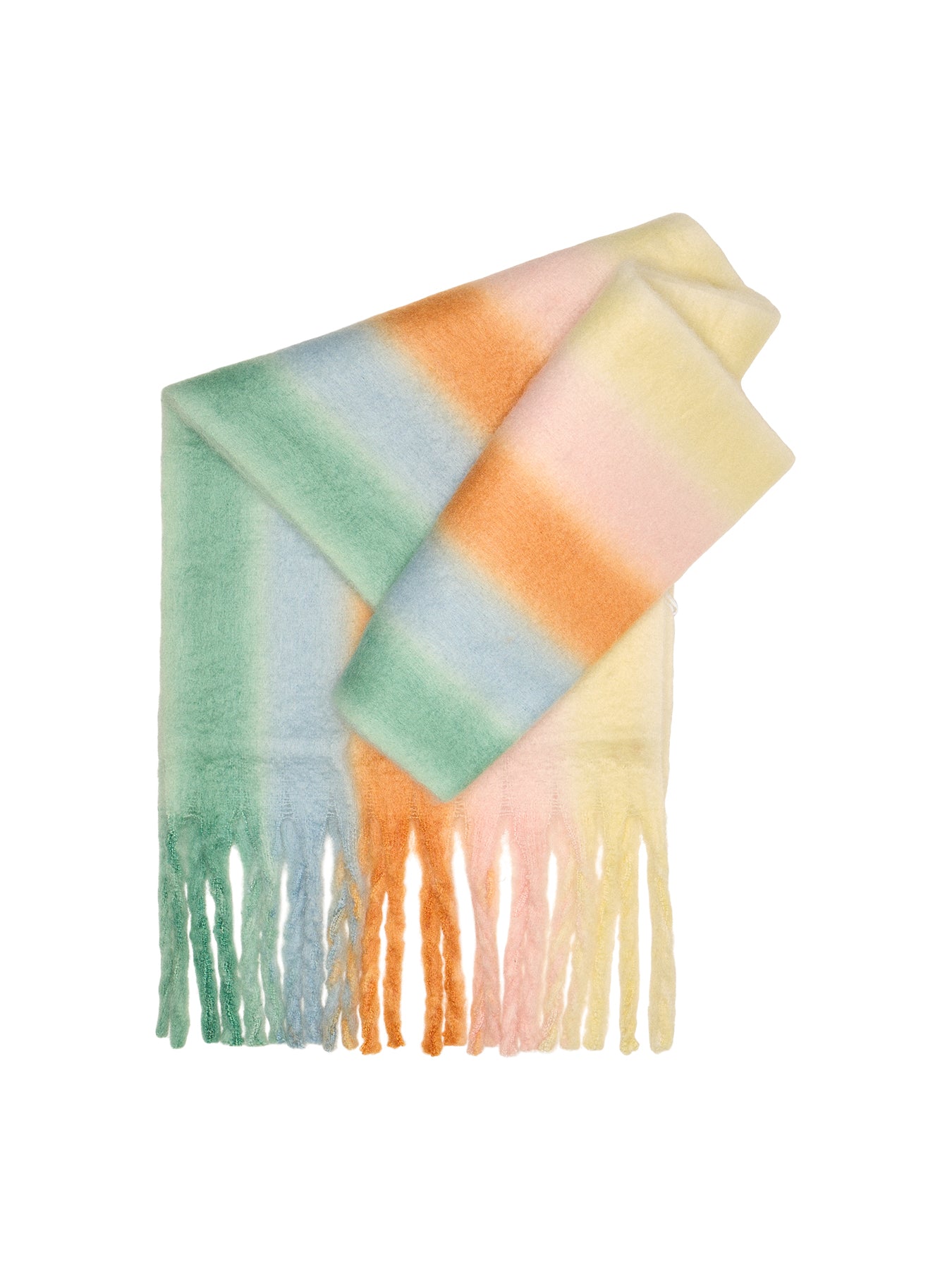 Jose Stripe Scarf Green