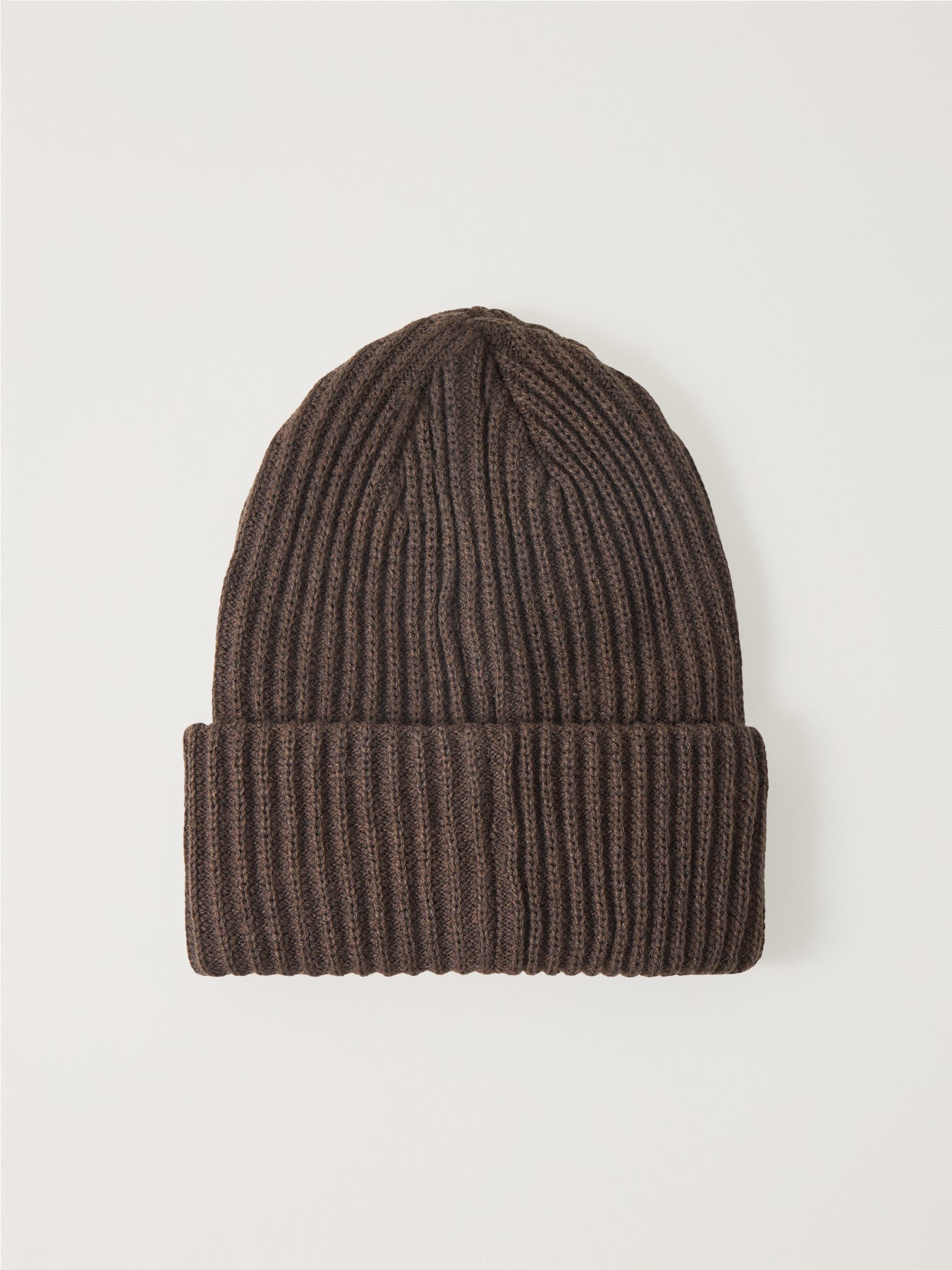 Hexo Ribbed Beanie Hat Brown