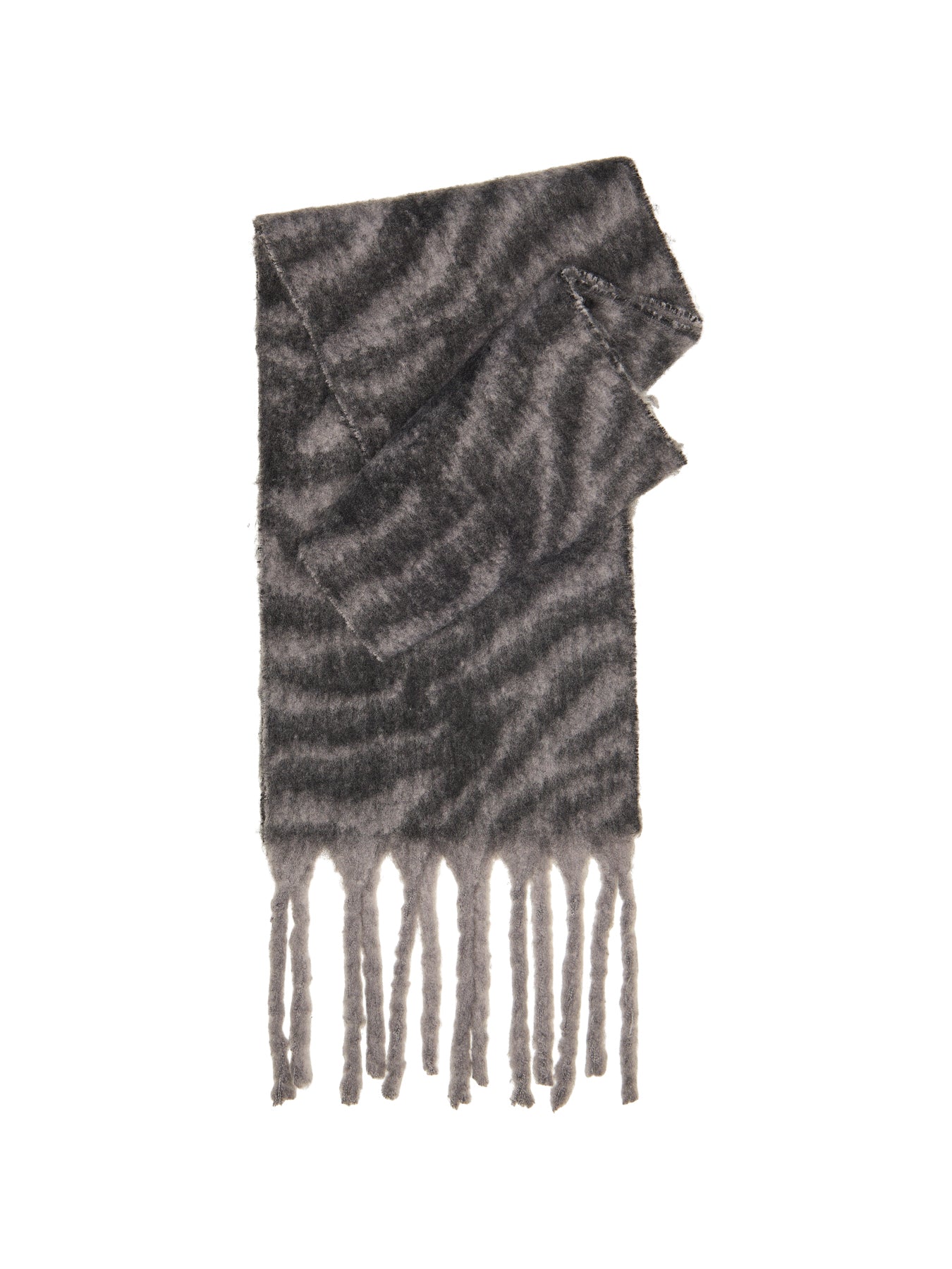 Jordan Zebra Stripe Scarf Grey