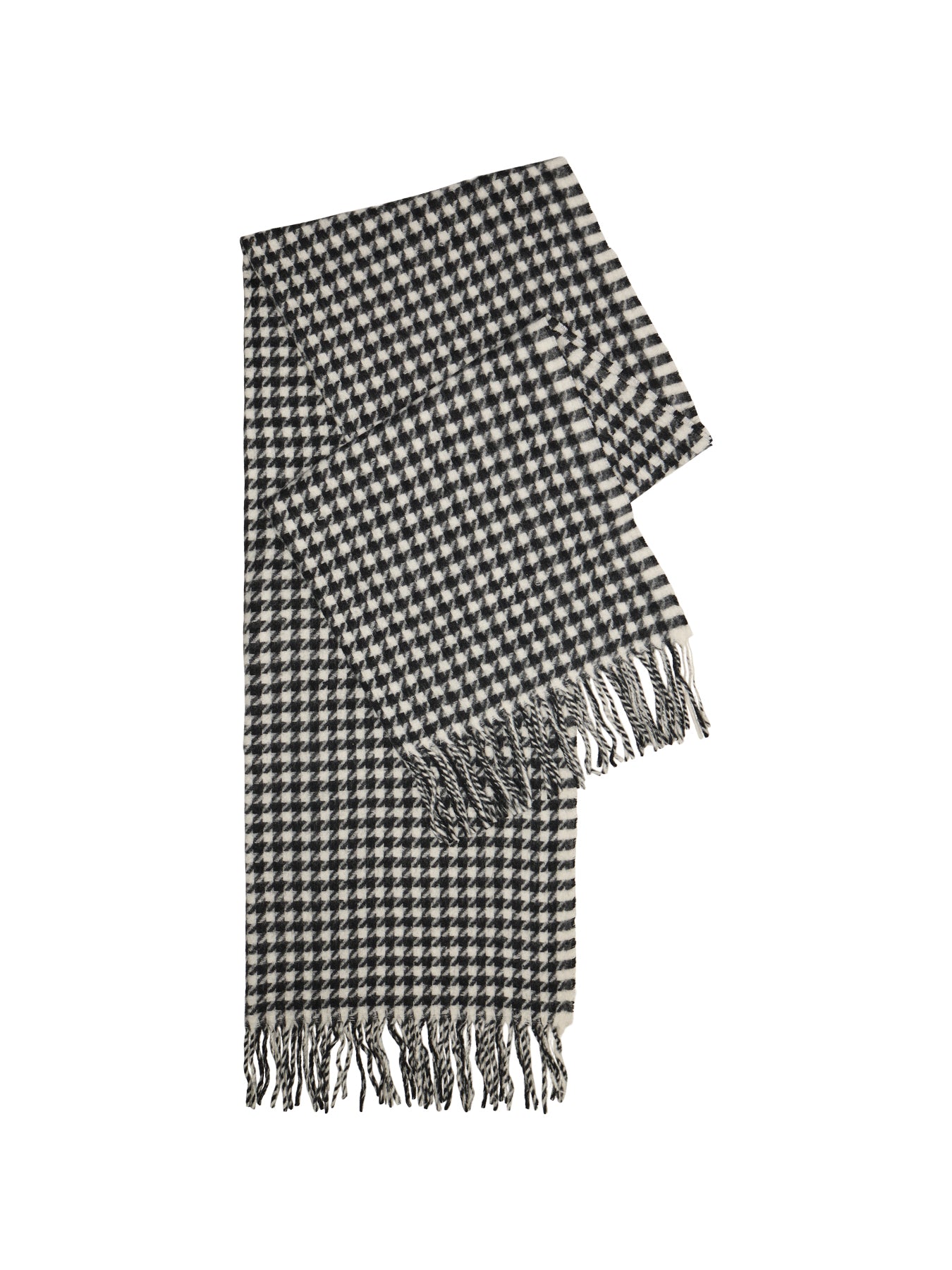 Jira Dogtooth Scarf Black